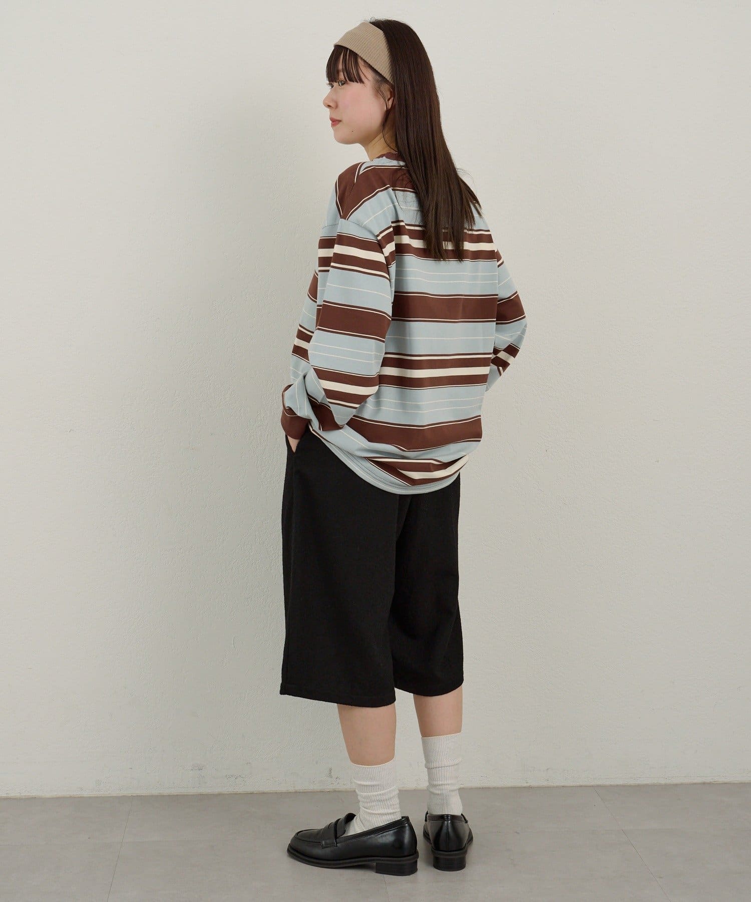 Kastane(カスタネ) 【WHIMSIC/2サイズ展開】ツイストシームスウェットショーツ