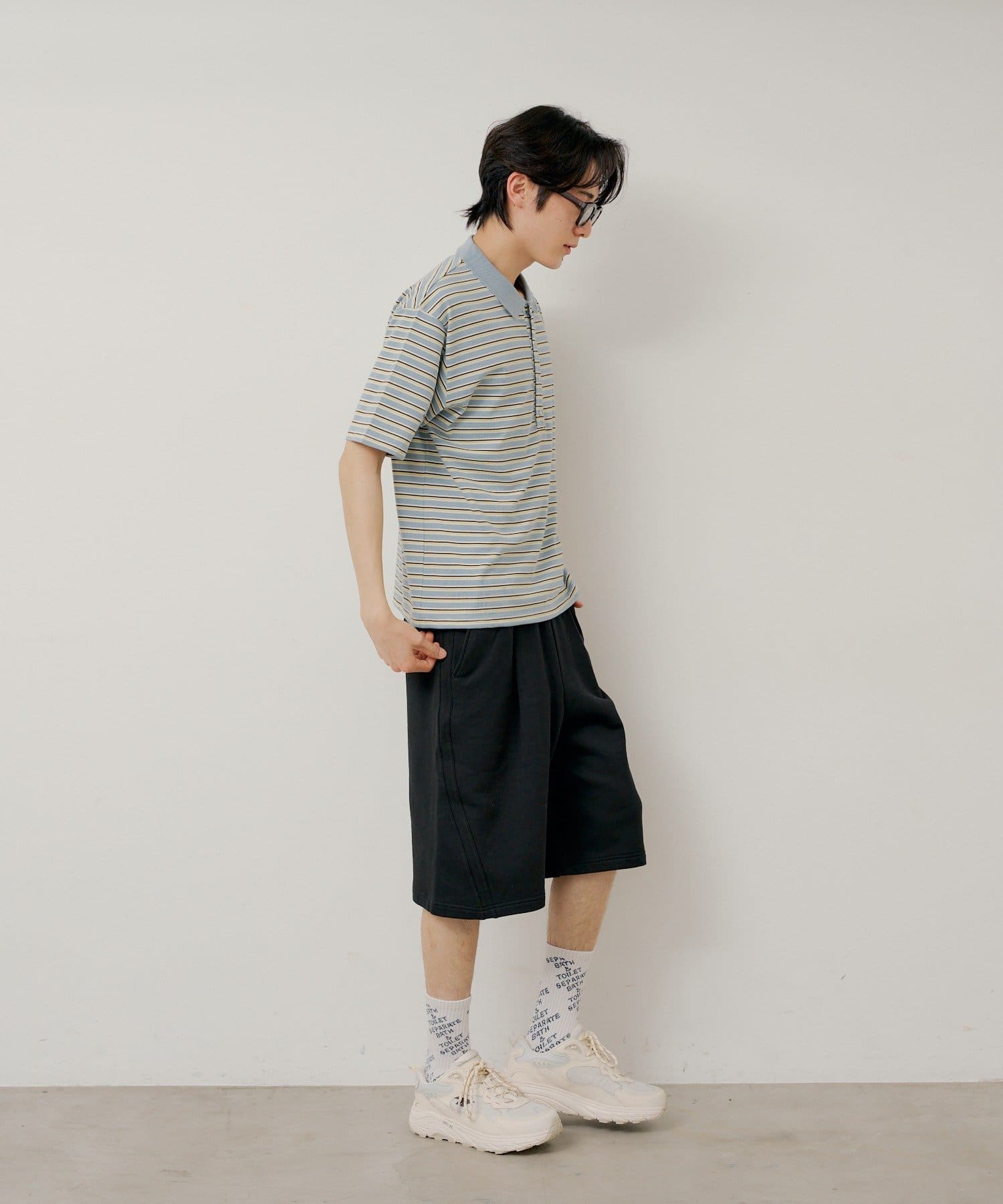 Kastane(カスタネ) 【WHIMSIC/2サイズ展開】ツイストシームスウェットショーツ