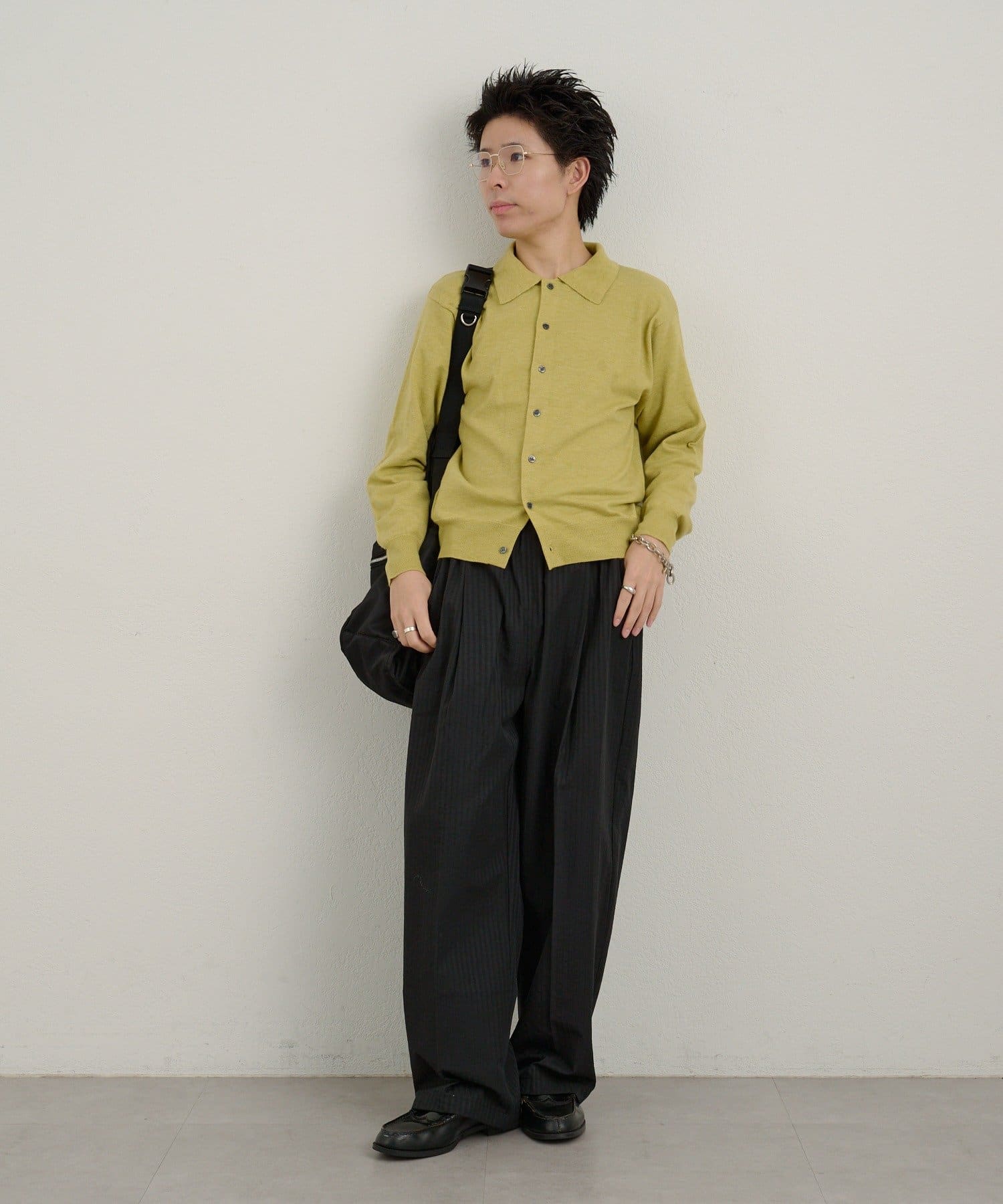 Kastane(カスタネ) 【WHIMSIC】シアーサッカーストライプ ルーズフィットイージースラックス