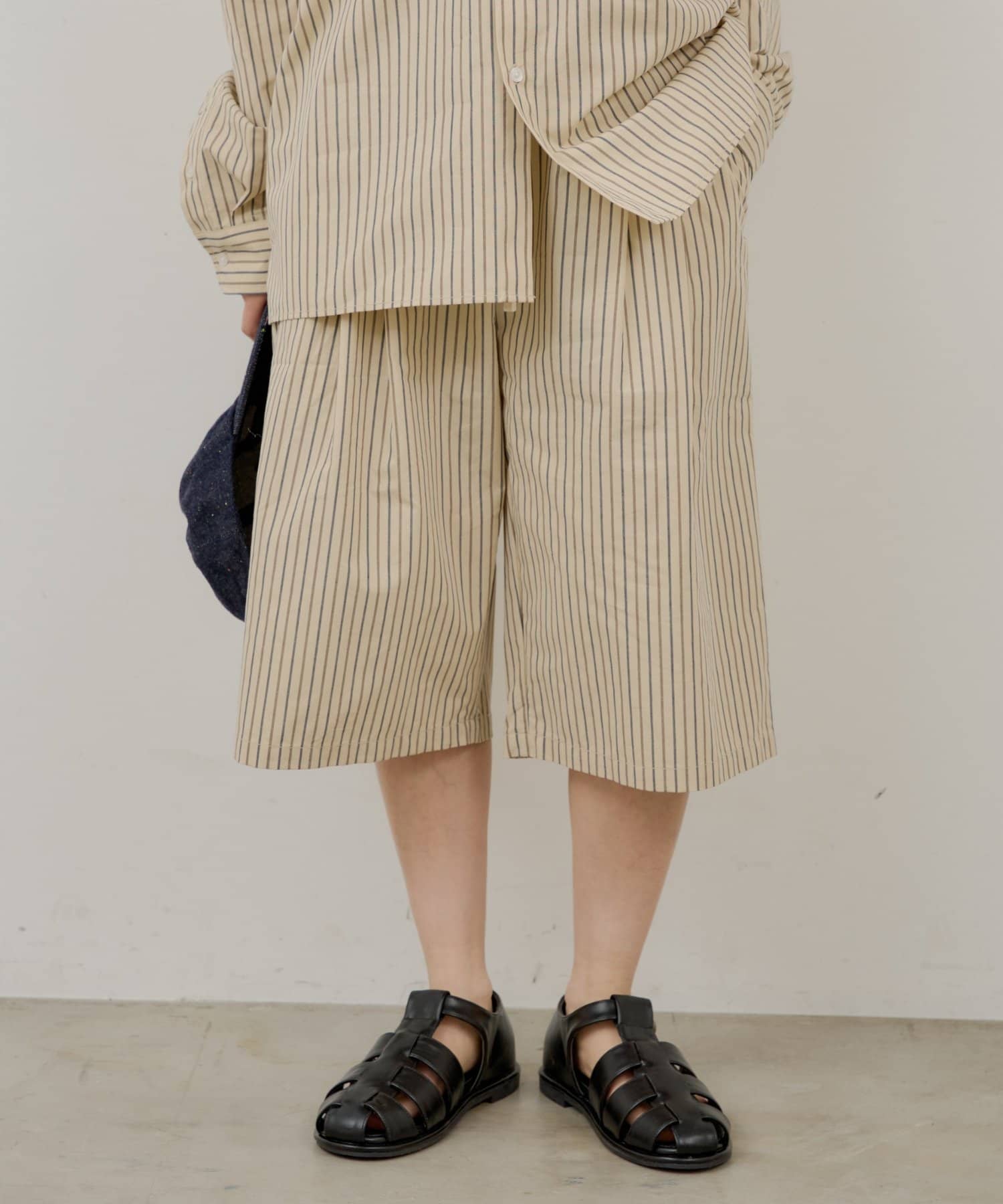 Kastane(カスタネ) 【WHIMSIC/2サイズ/SETUP対応】ストライプスリーピングショートパンツ