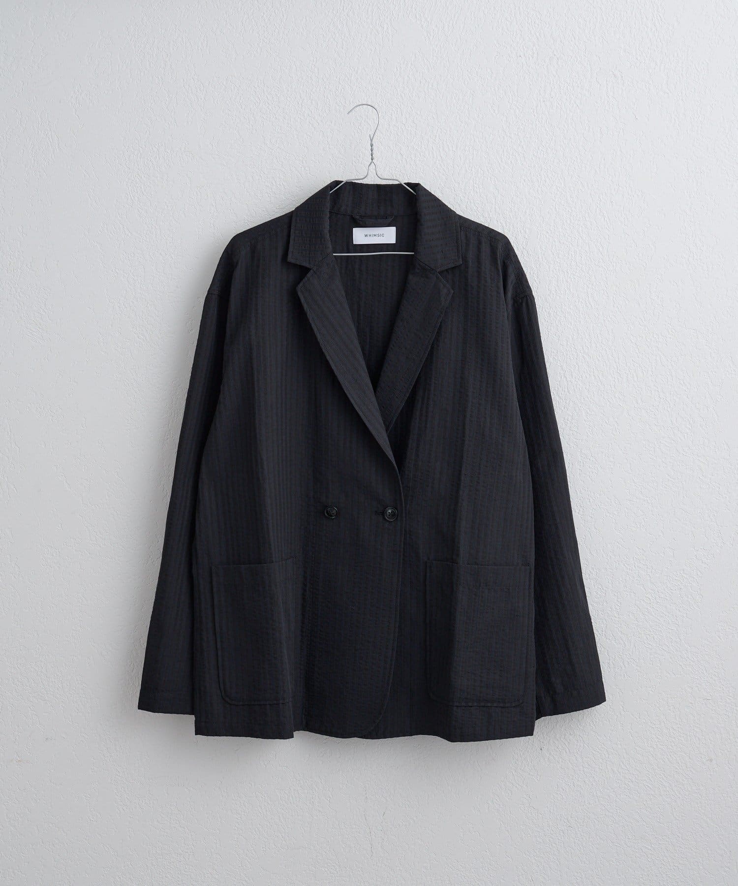 Kastane(カスタネ) 【WHIMSIC】シアーサッカーストライプ ダブルブレストジャケット