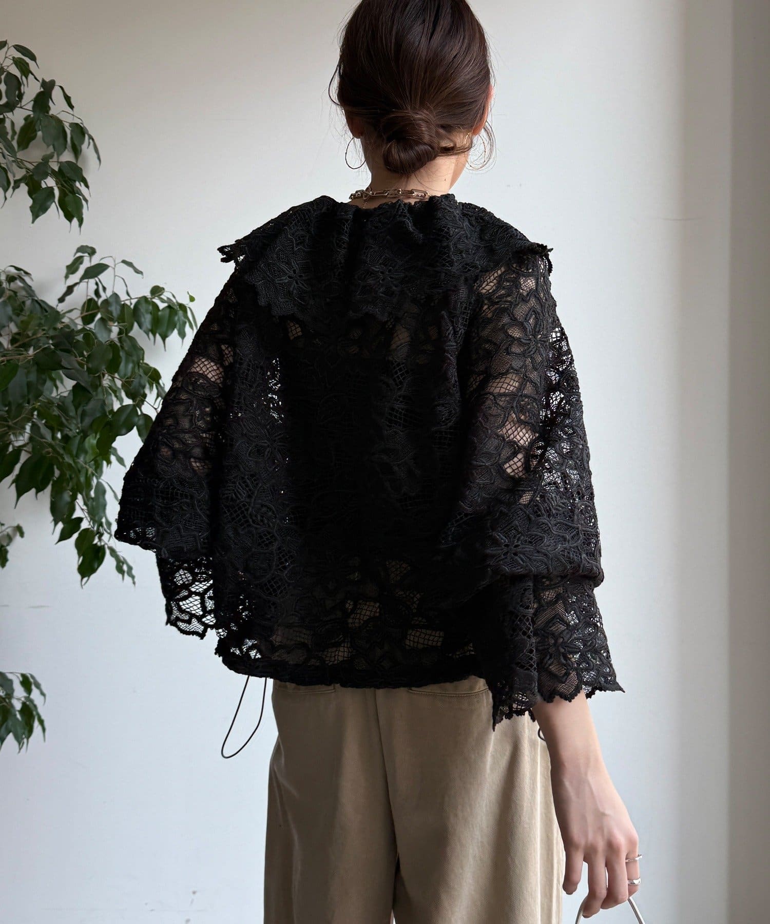 DOUDOU(ドゥドゥ) レースボレロシャツ