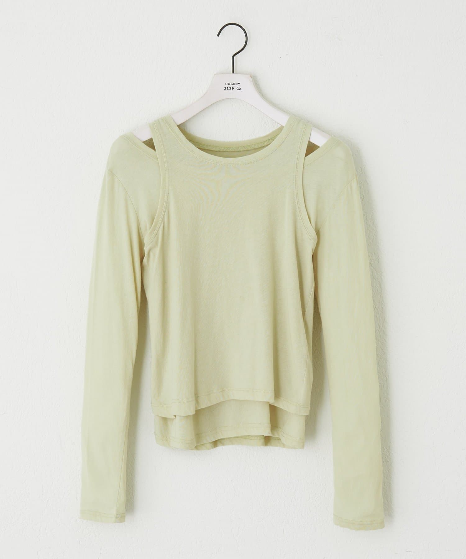 COLONY 2139(コロニー トゥーワンスリーナイン) 【paradigm】シアーコットン2ピースレイヤードセットL/S