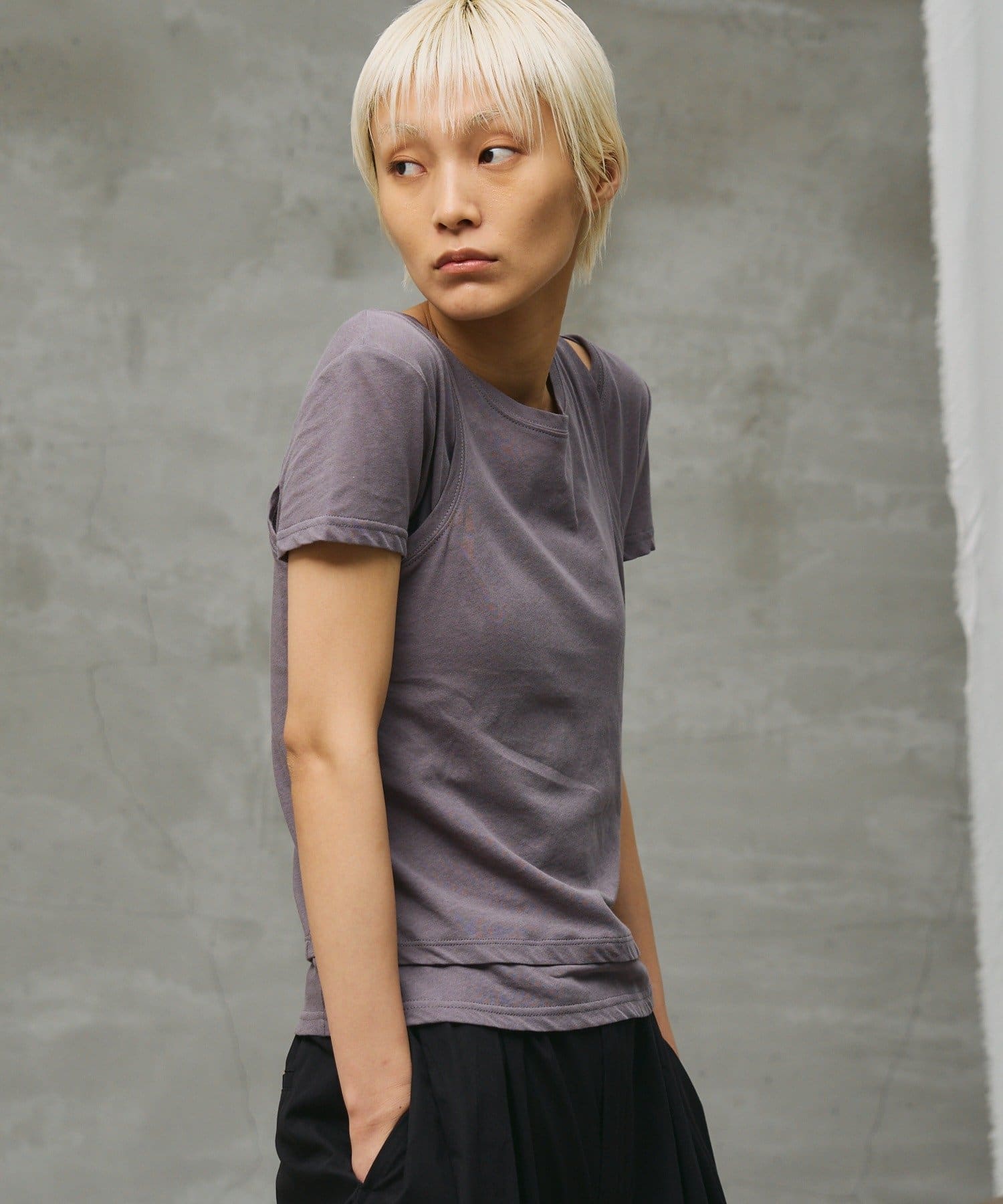 COLONY 2139(コロニー トゥーワンスリーナイン) 【paradigm】シアーコットン2ピースレイヤードセットS/S