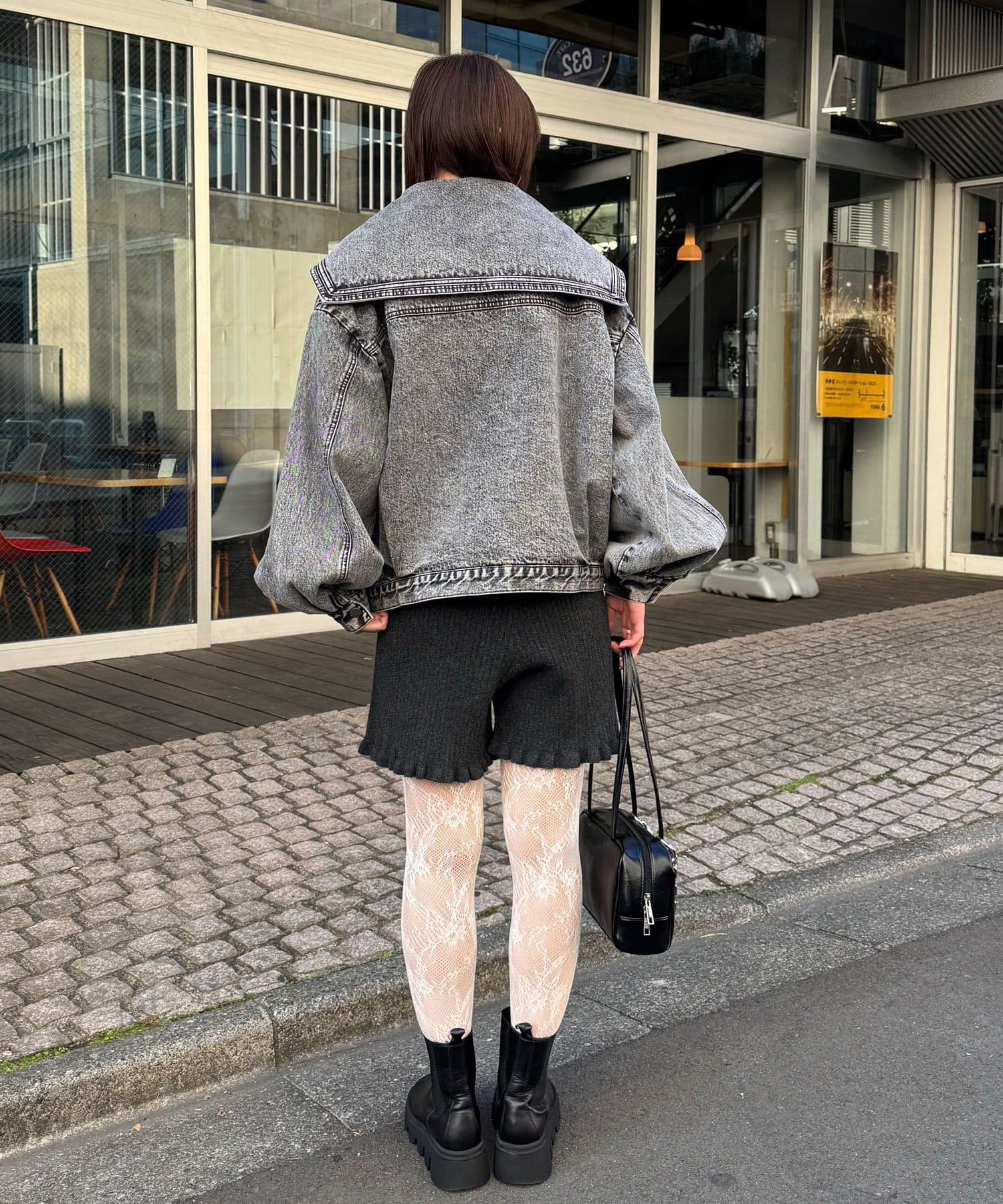 CIAOPANIC(チャオパニック) 【ANTI WARP /アンチワープ】セーラーカラーデニムジャケット