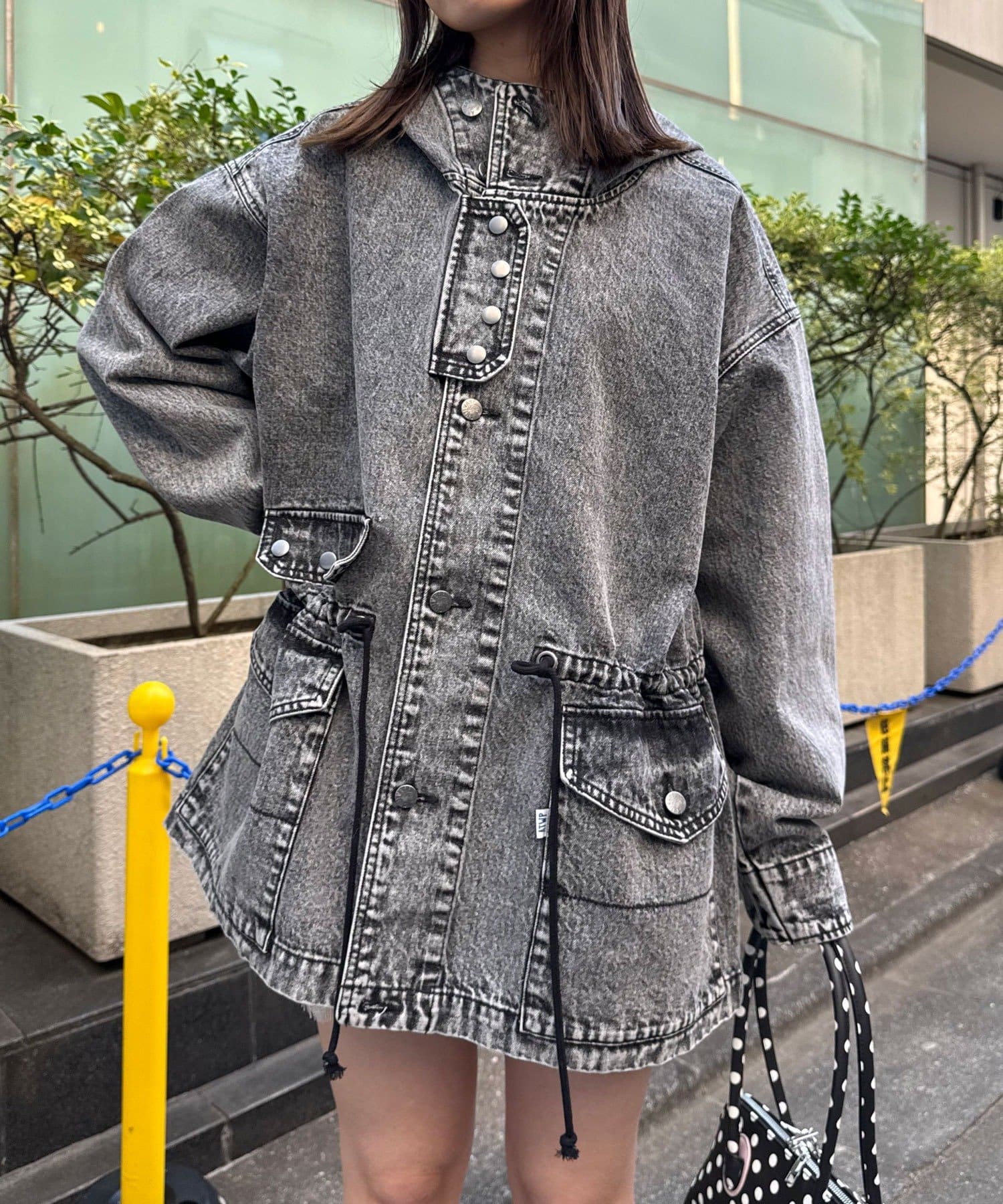 CIAOPANIC(チャオパニック) 【ANTI WARP /アンチワープ】デニムスモッグフーディジャケット