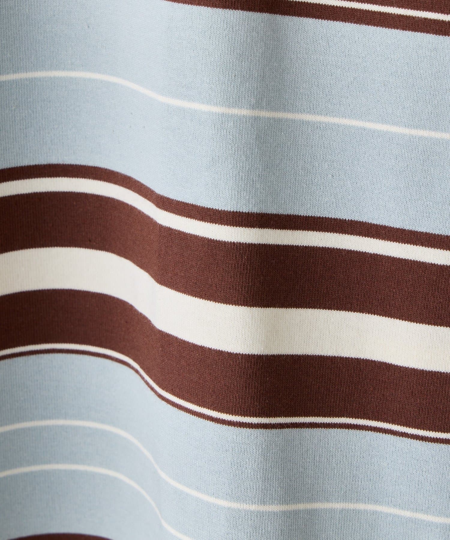 Kastane(カスタネ) 【WHIMSIC/2サイズ展開】ミックスボーダーロングスリーブTシャツ