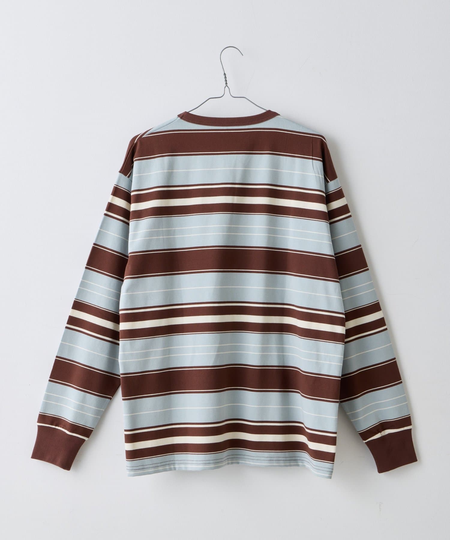 Kastane(カスタネ) 【WHIMSIC/2サイズ展開】ミックスボーダーロングスリーブTシャツ