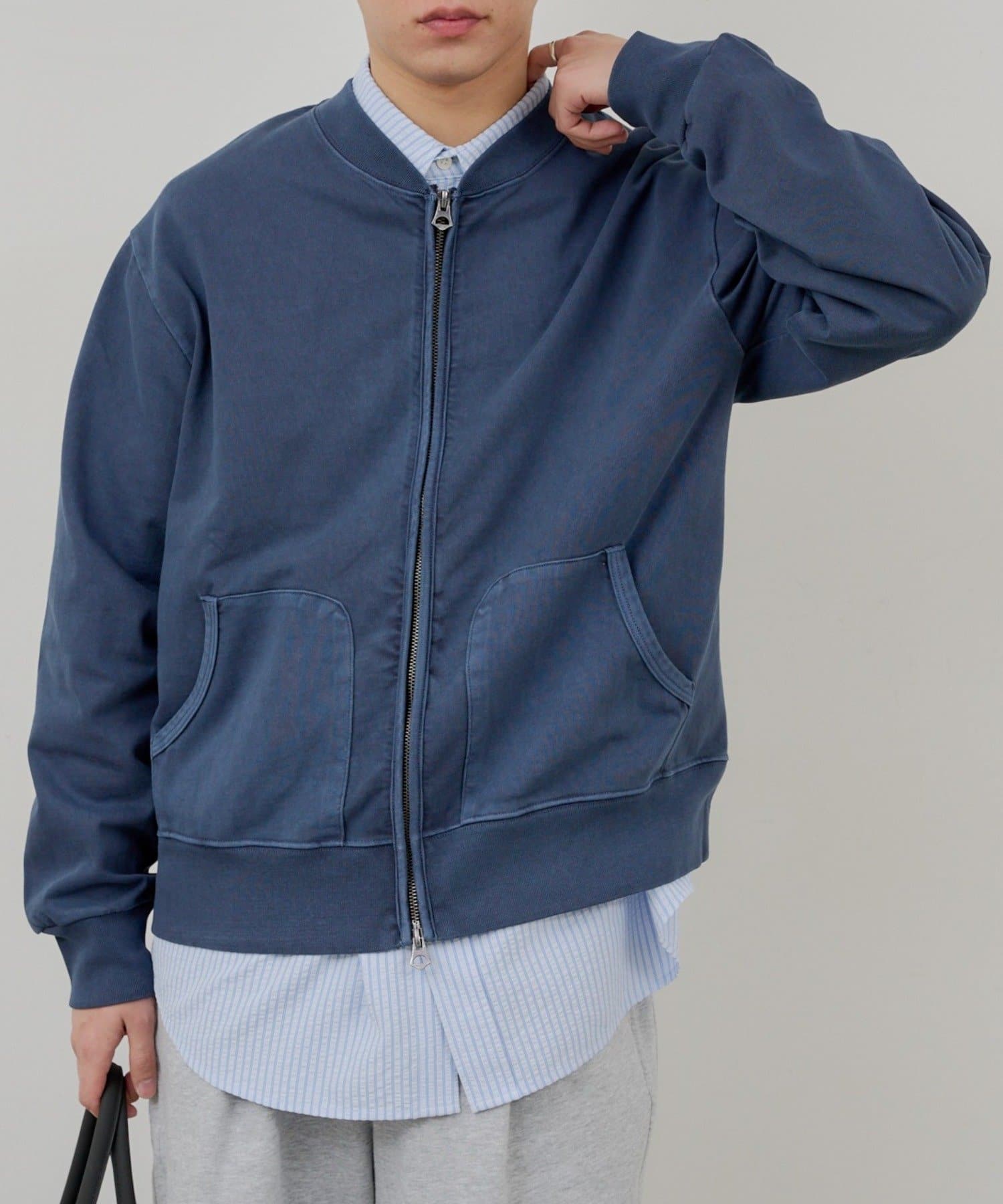 Kastane(カスタネ) 【WHIMSIC/2サイズ展開】フルジップスウェットシャツ