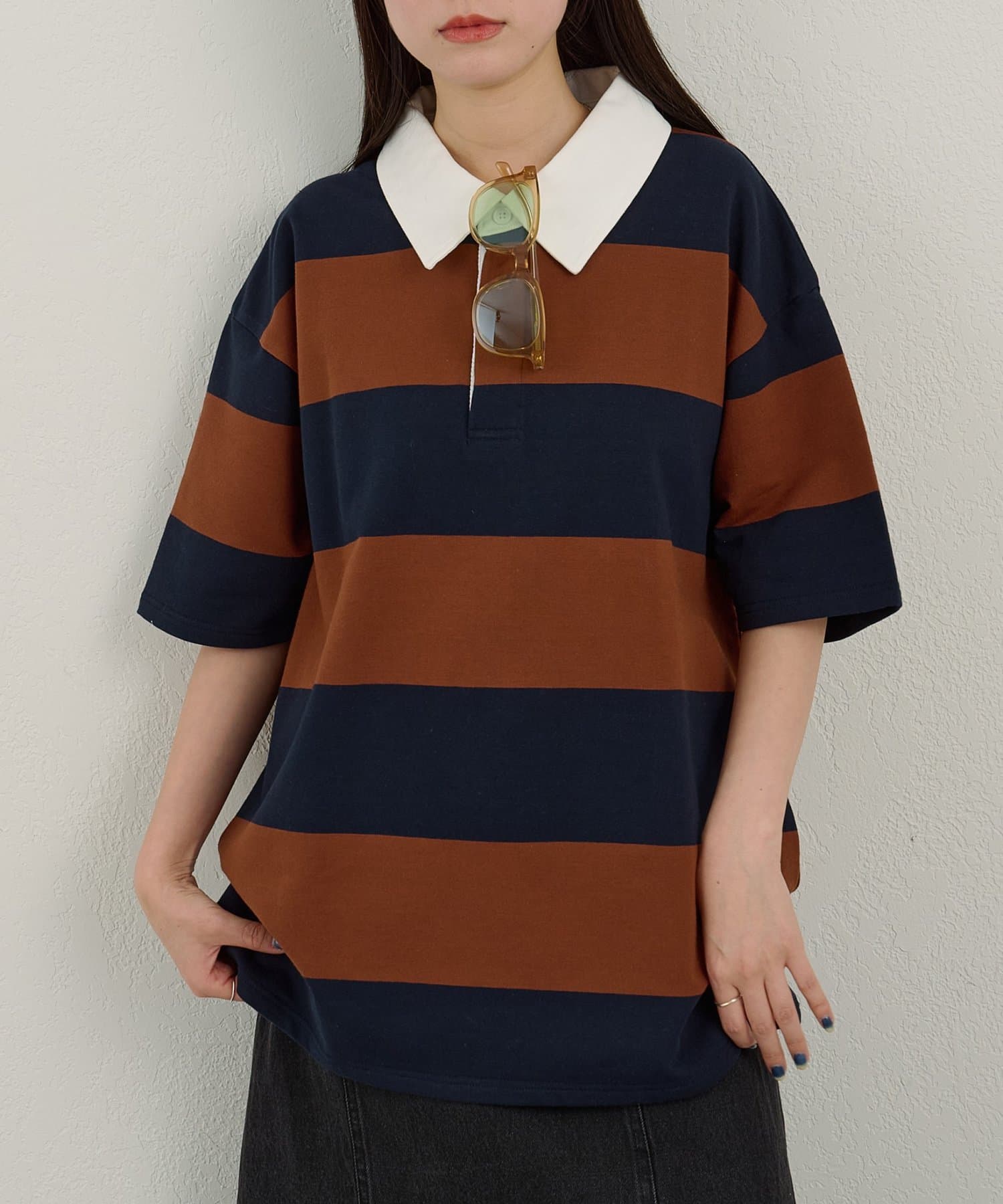 Kastane(カスタネ) 【WHIMSIC】ラグビーシャツ