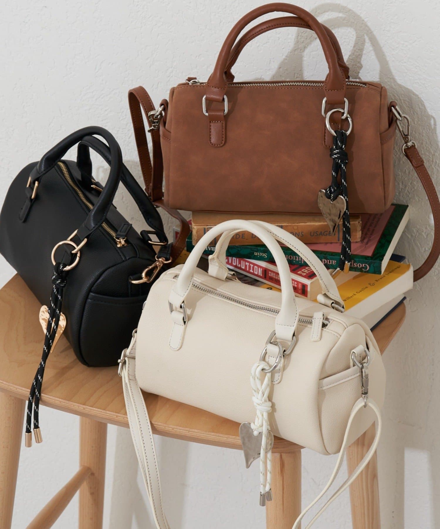 CIAOPANIC TYPY(チャオパニックティピー) 【オケージョン対応可能】チャーム付きボストンBAG