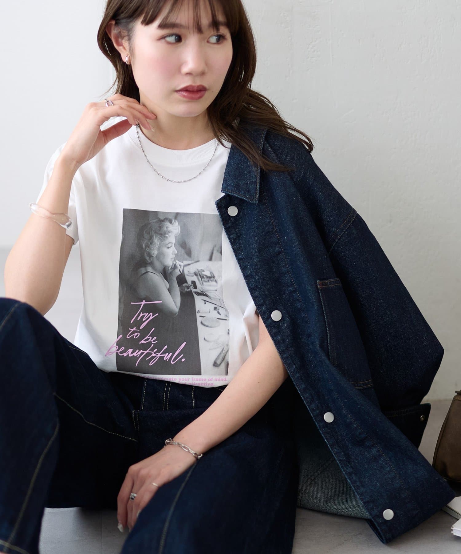 DISCOAT(ディスコート) 【DISCOAT別注|マリリン・モンロー】Tシャツ