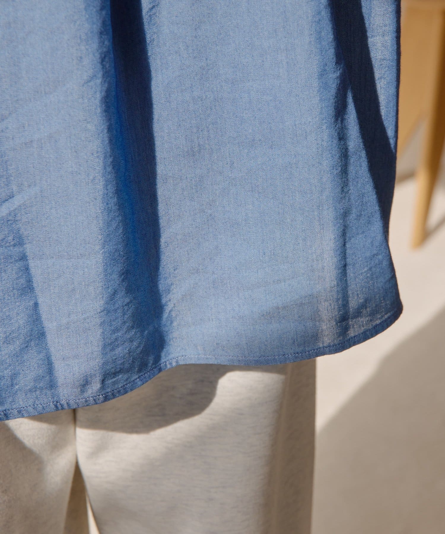 DISCOAT(ディスコート) 【SS先行予約】シアーデニムシャツ