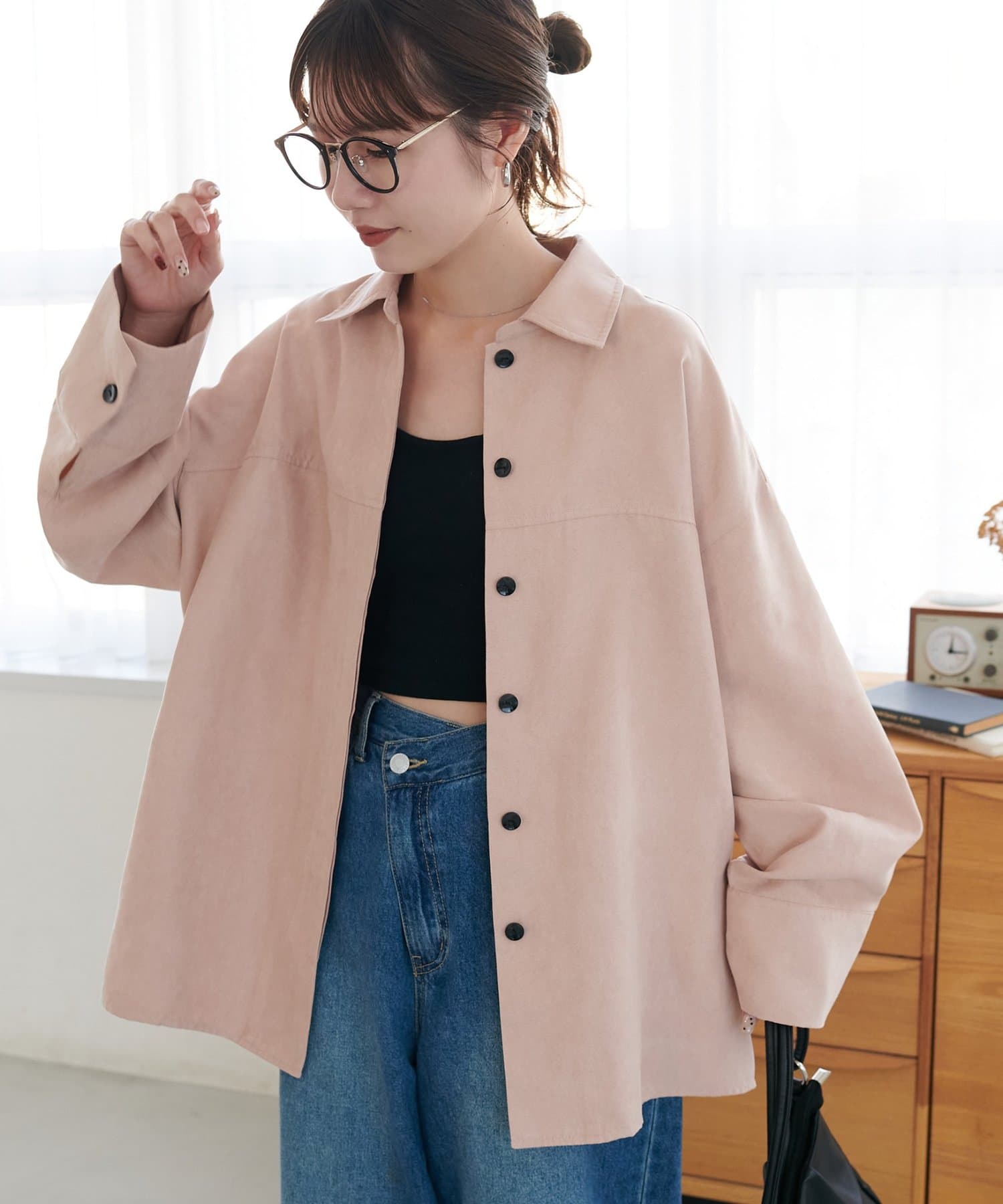 DISCOAT(ディスコート) 【SS先行予約】フェイクスエードシャツ