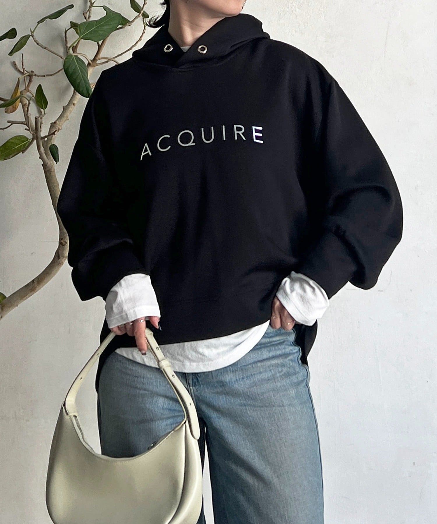 Croisiere(クロジエール) フードコクーンロゴプルオーバー