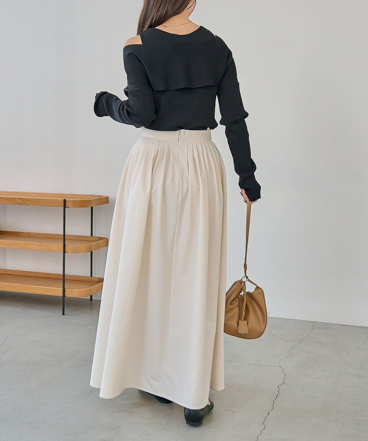 CAPRICIEUX LE'MAGE(カプリシュレマージュ) オフショルクロスレイヤードニット