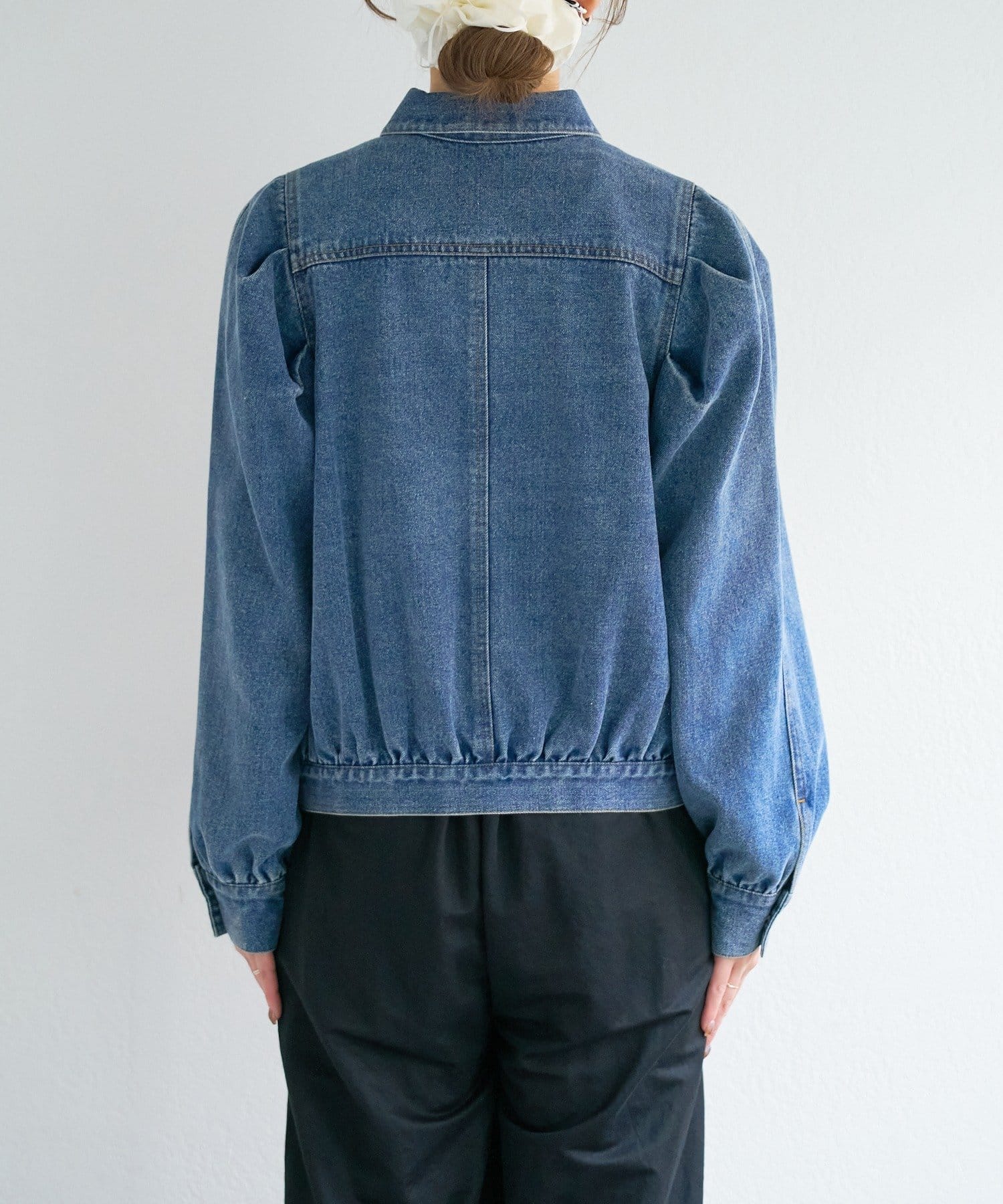 Kastane(カスタネ) 【S.Mサイズ展開】B デニムパフジャケット