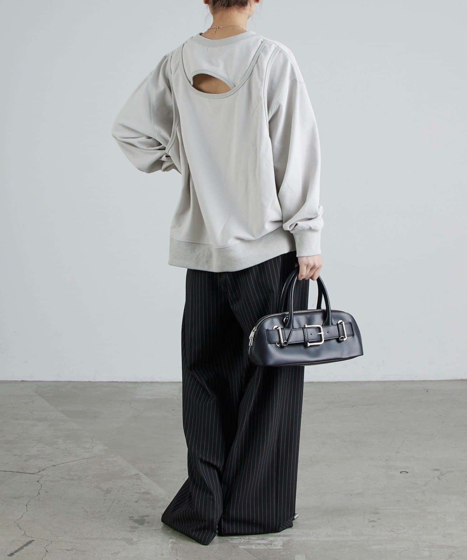 Lui's(ルイス) 後ろデザインミニ裏毛ロンT