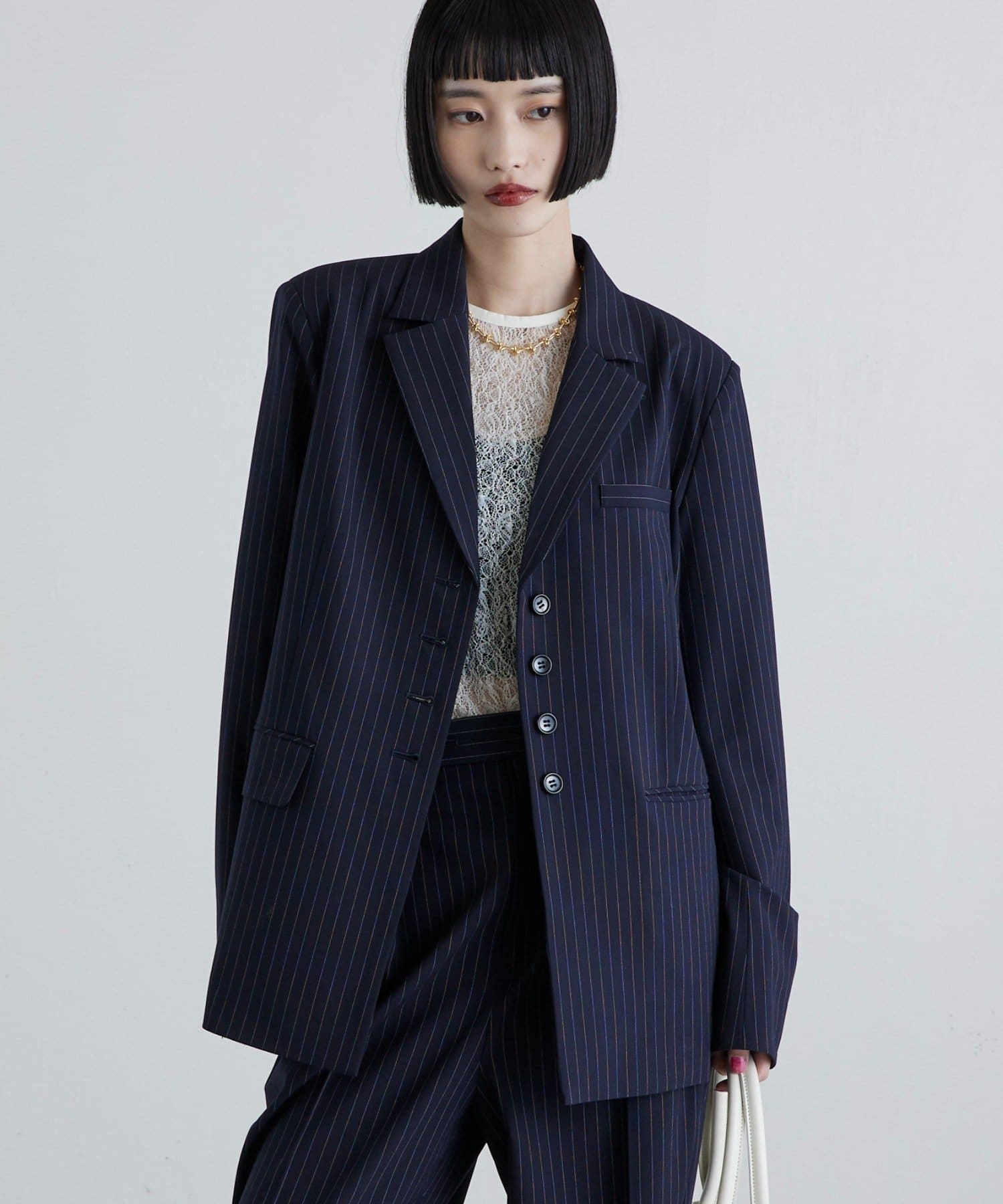 Lui's(ルイス) 後ろファスナーシングルジャケット