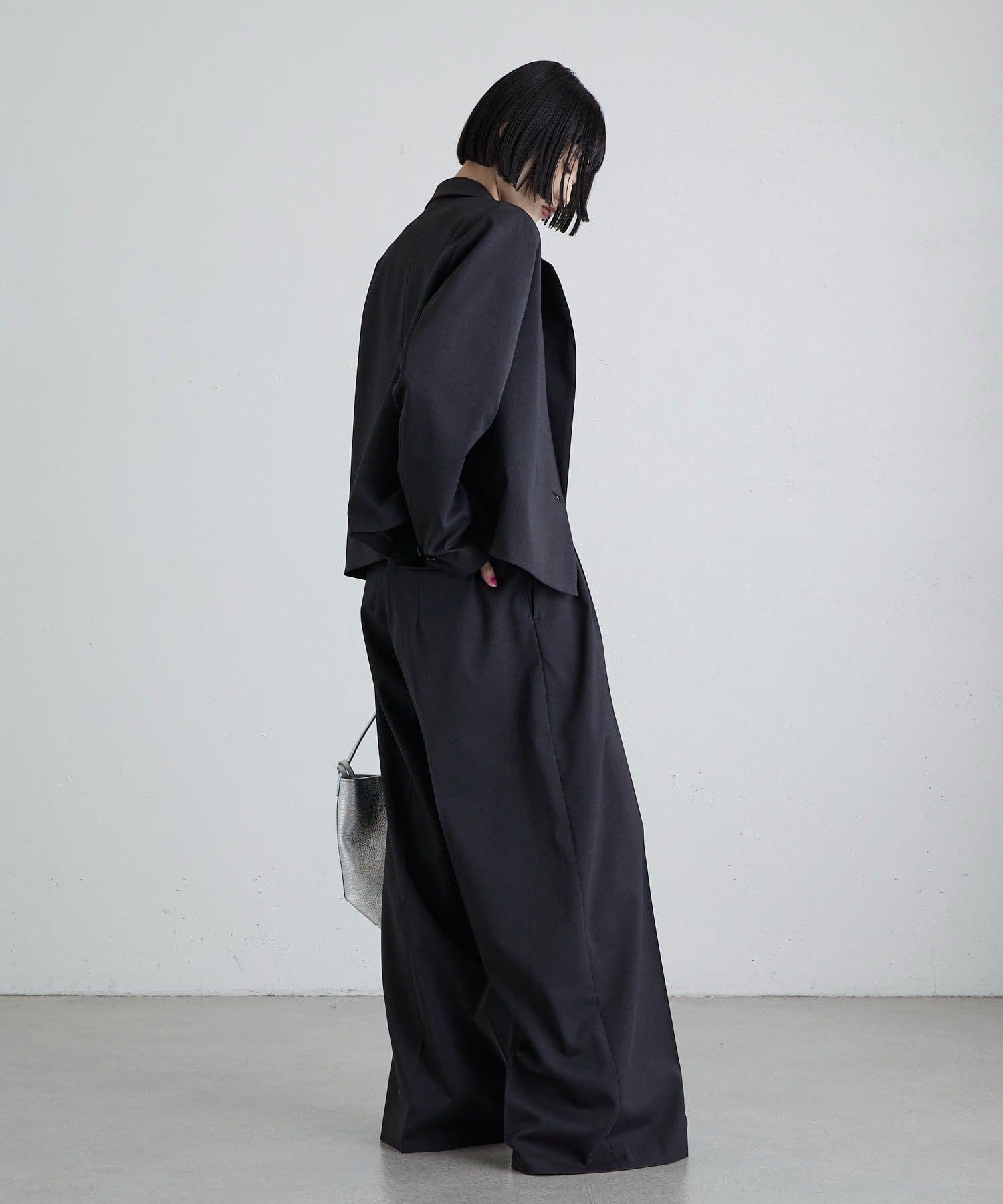 Lui's(ルイス) ツイミーツイルウエストタブ2タックワイドパンツ