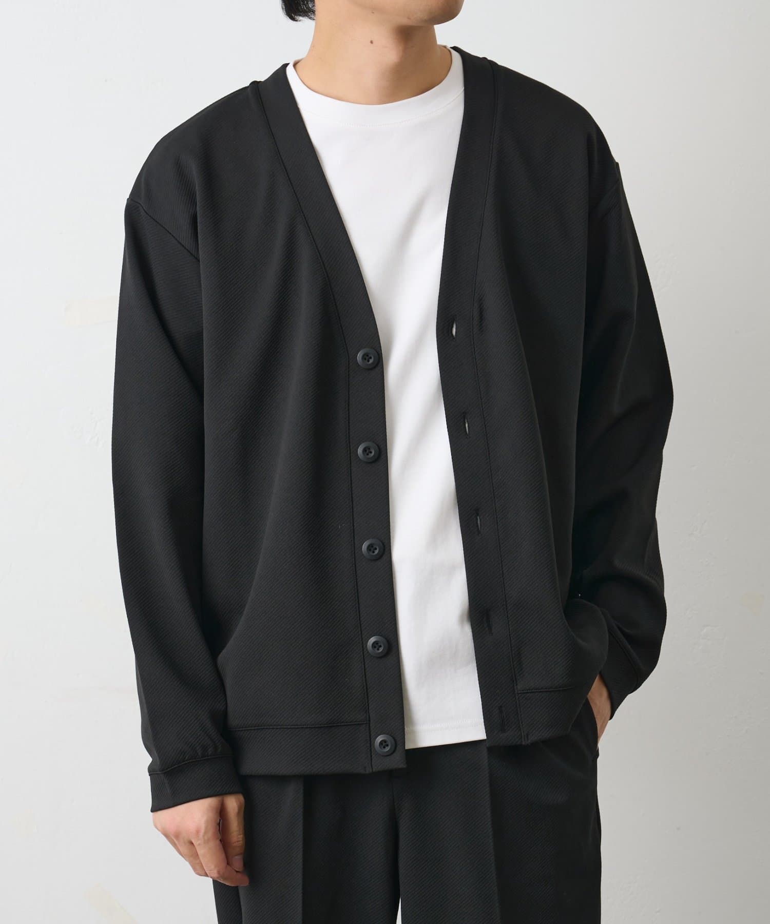 COLONY 2139(コロニー トゥーワンスリーナイン) 【セットアップ対応】ツイルジャガードカーディガン