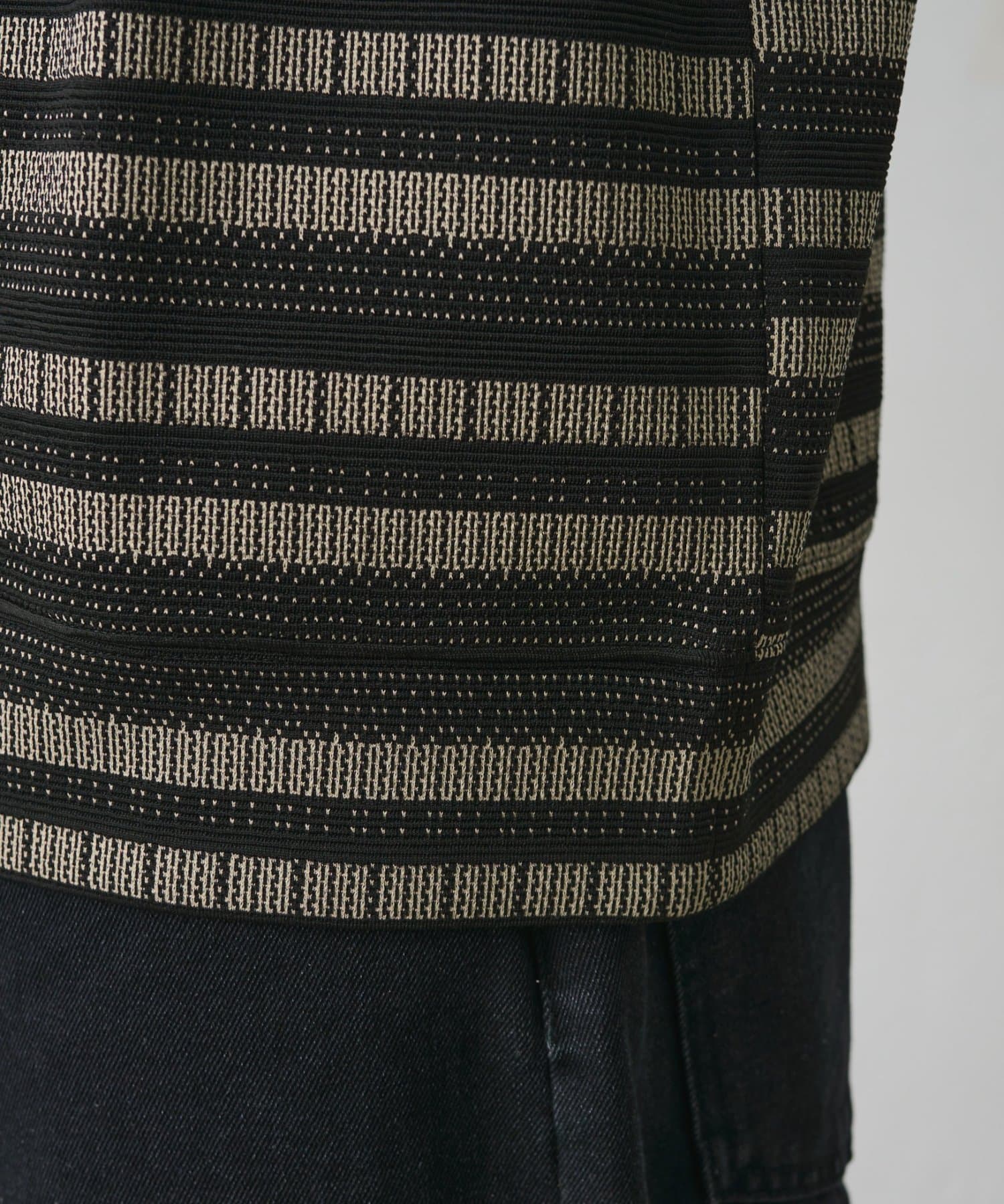 COLONY 2139(コロニー トゥーワンスリーナイン) ジャガードボーダードッキング長袖TEE