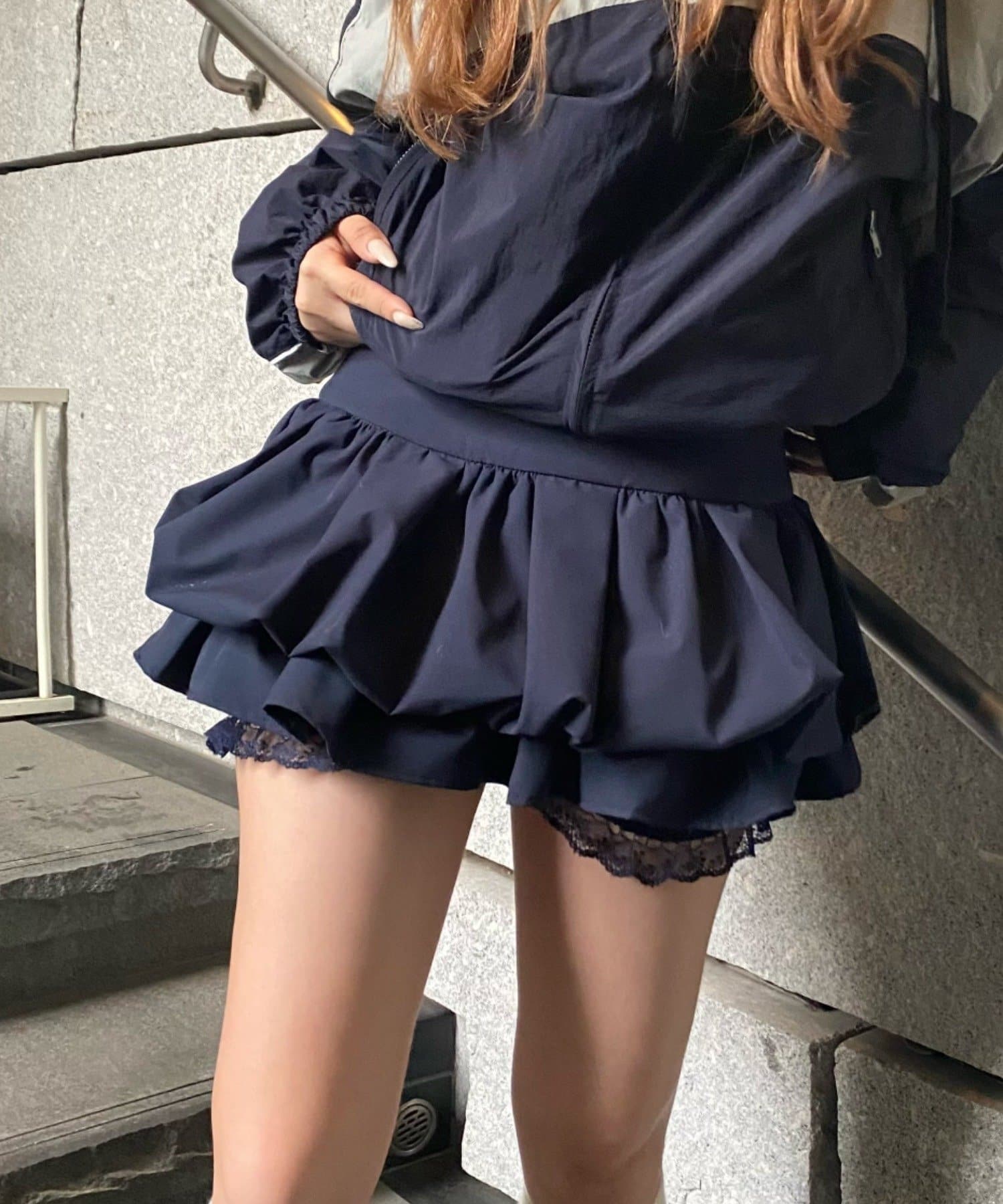 RAY CASSIN(レイカズン) ティアードバルーンスカート