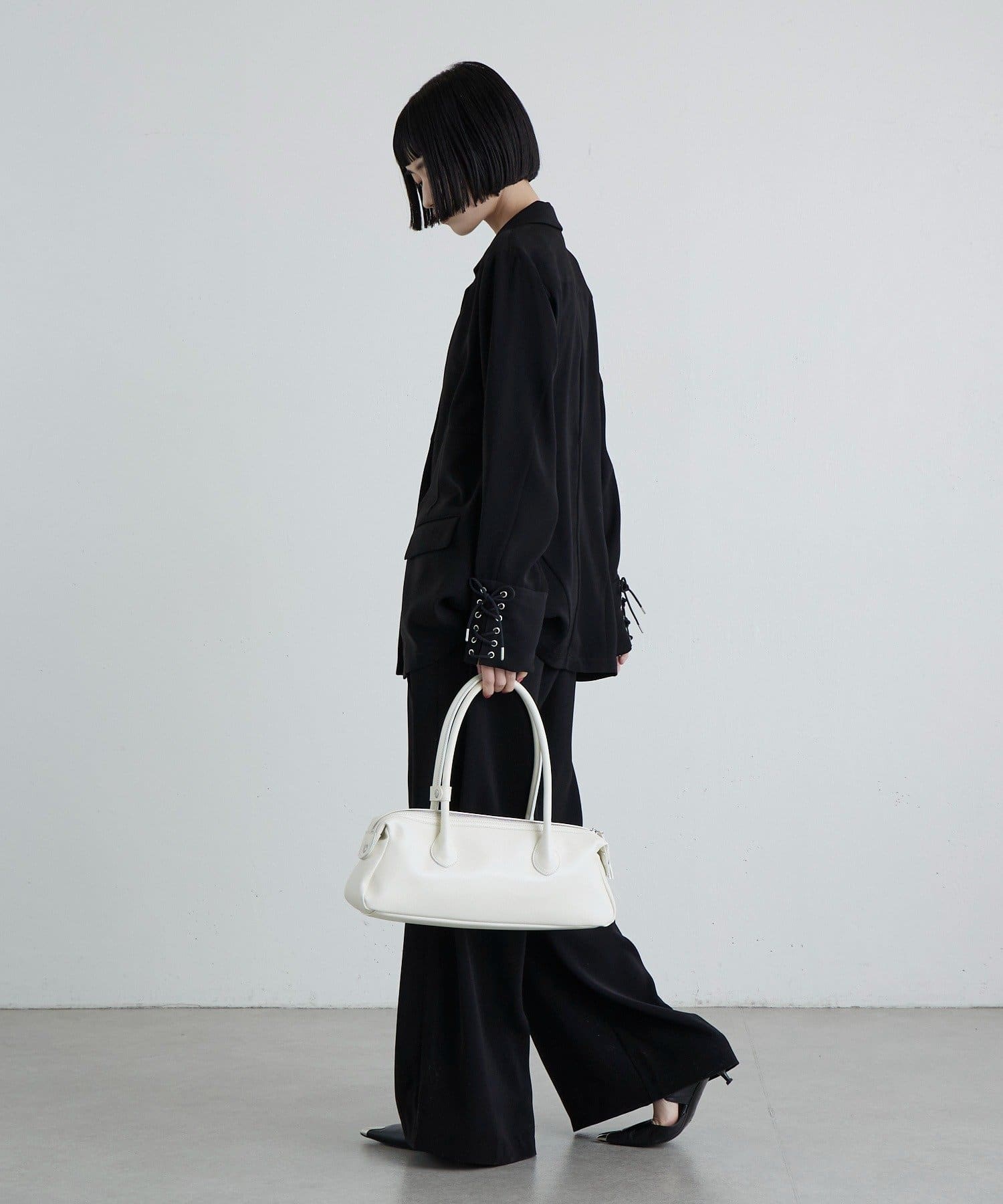 Lui's(ルイス) 袖口レースアップシャツジャケット