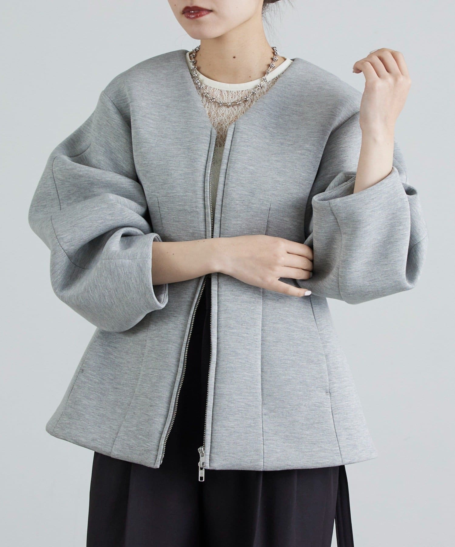 Lui's(ルイス) ダンボールシェイプダブルZIPジャケット