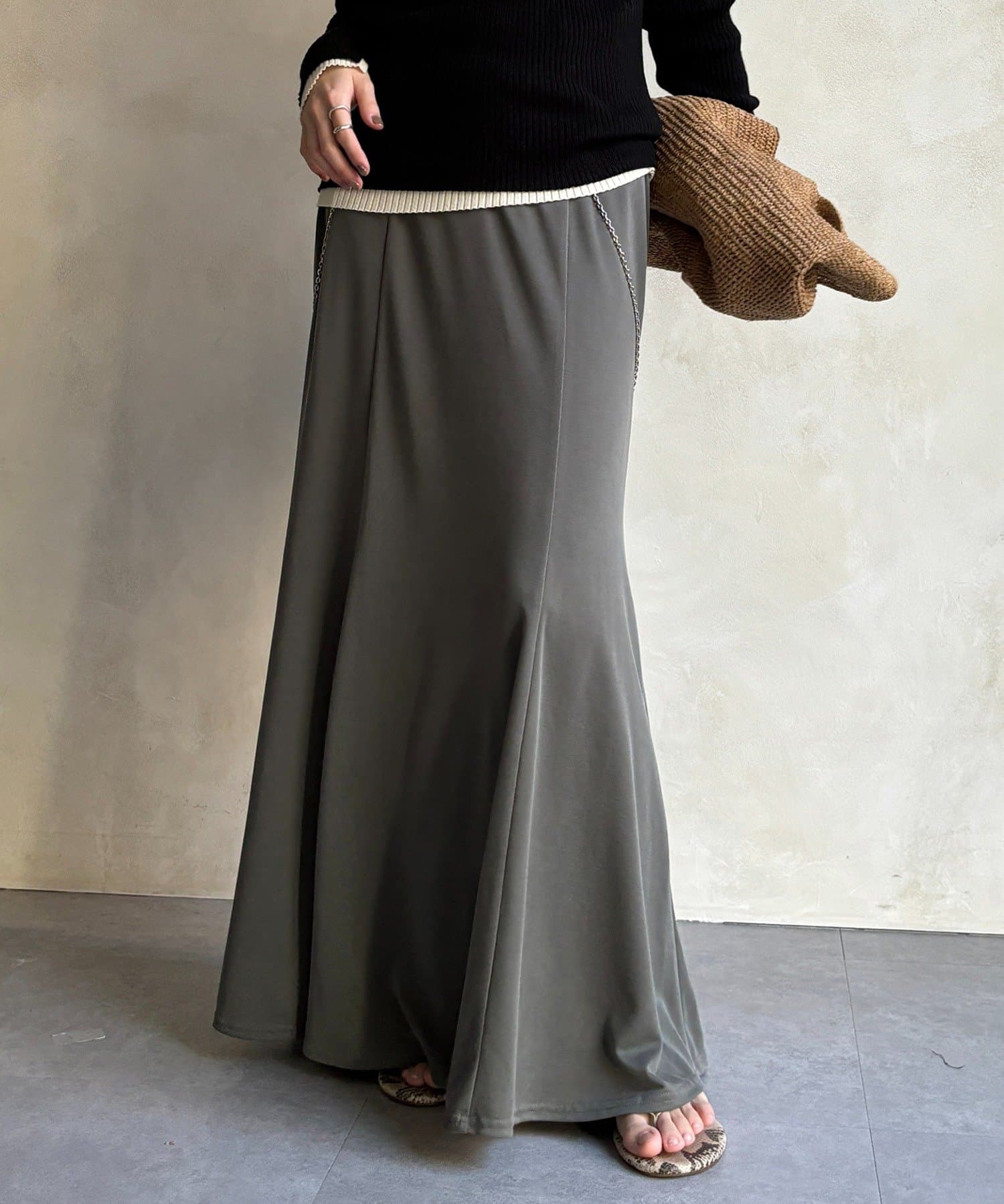 DOUDOU(ドゥドゥ) カットマーメイドスカート