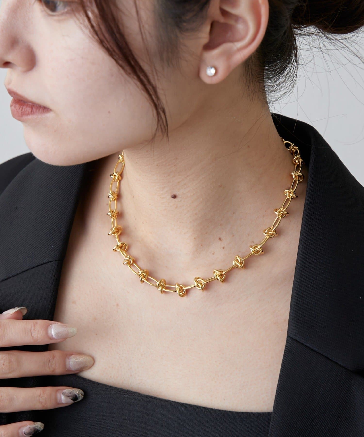 Lui's(ルイス) ノットチェーンネックレス