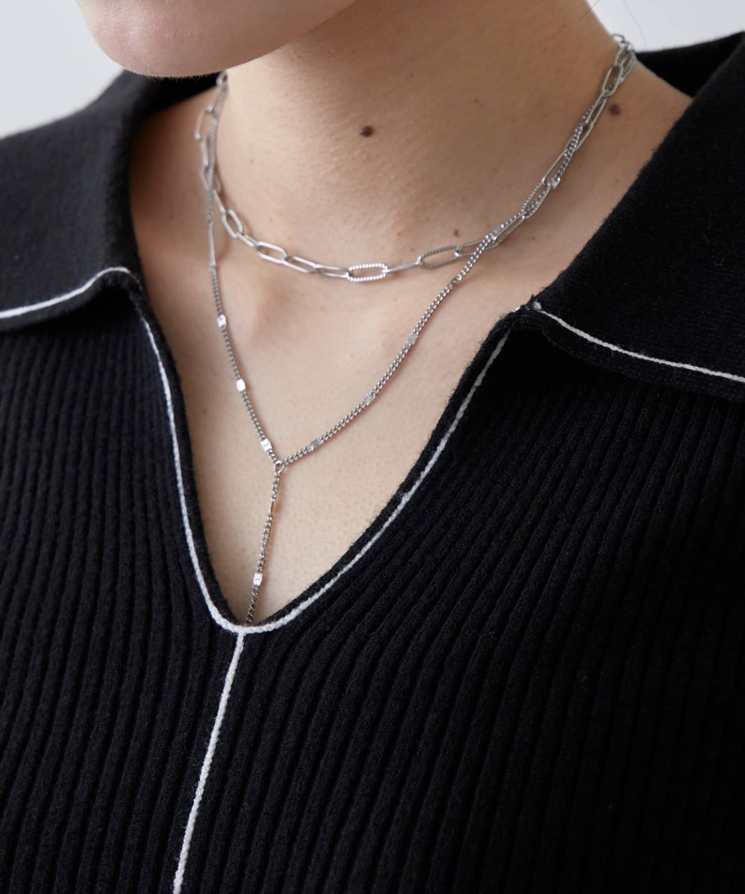 Lui's(ルイス) サージカルステンレスダブルエッジネックレス