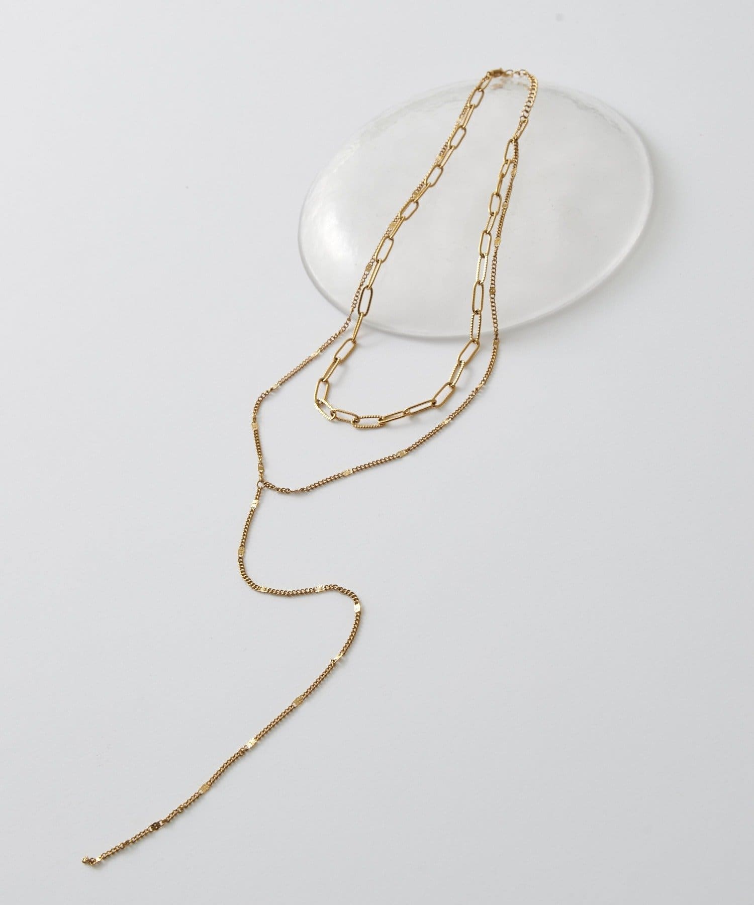 Lui's(ルイス) サージカルステンレスダブルエッジネックレス