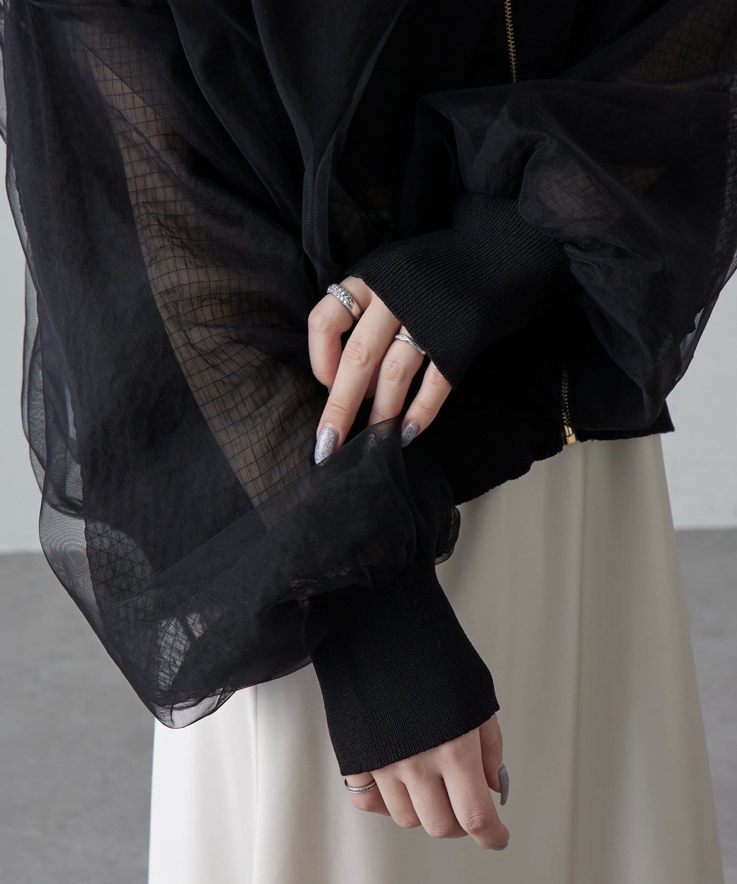 Lui's(ルイス) チュールボリュームブルゾン