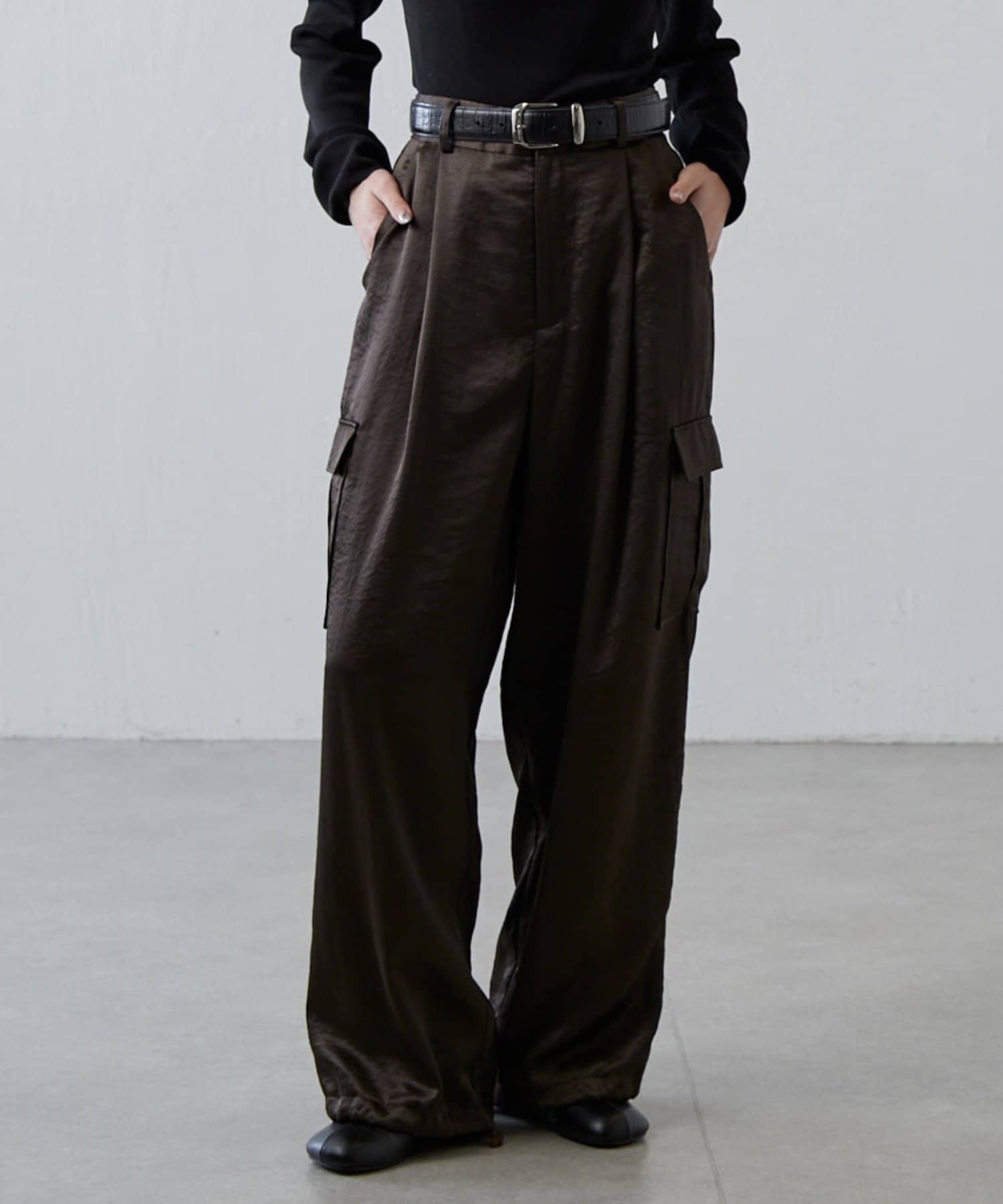 Lui's(ルイス) サテンカーゴパンツ