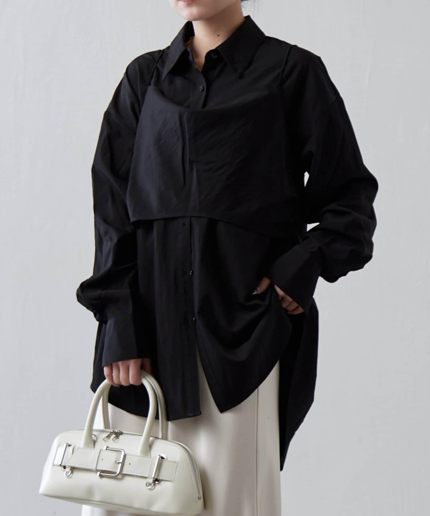 Lui's(ルイス) サテンキャミセットルーズシャツ