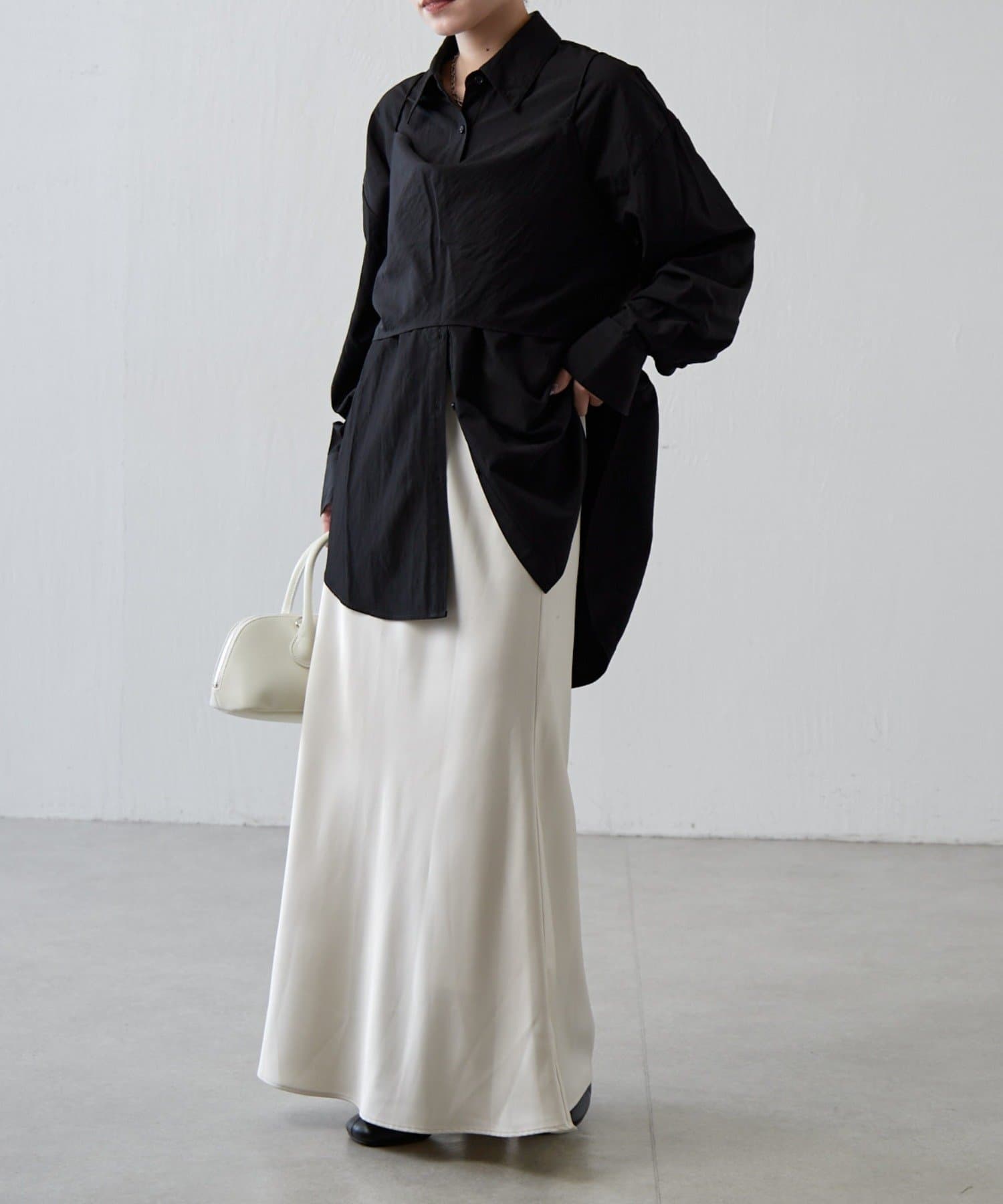 Lui's(ルイス) サテンキャミセットルーズシャツ