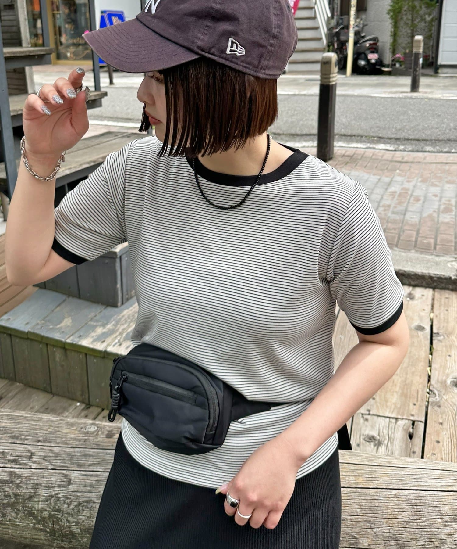 WEB限定】リンガーシアーボーダー半袖Tシャツ | DISCOAT(ディスコート WEB限定】リンガーシアーボーダー半袖Tシャツ | DISCOAT(ディスコート