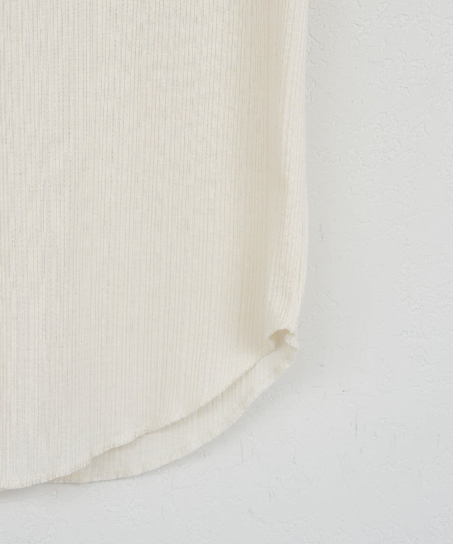 DISCOAT(ディスコート) 【WEB限定】ランダムリブ半袖Tシャツ