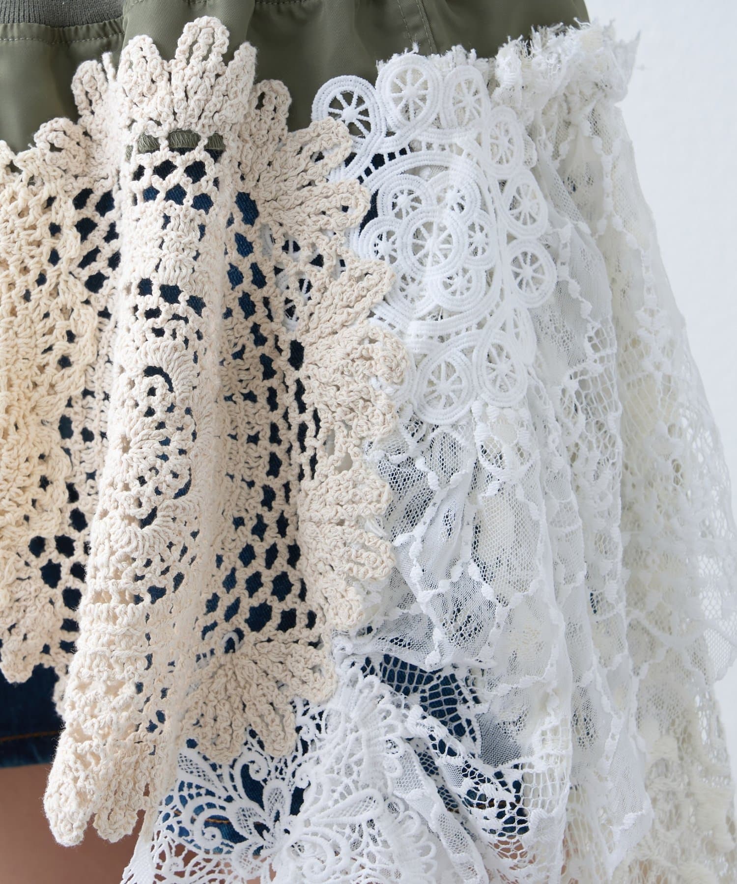 CIAOPANIC TYPY(チャオパニックティピー) インスタライブで大反響!!【etsinta】2wayレースミリタリーミニスカート