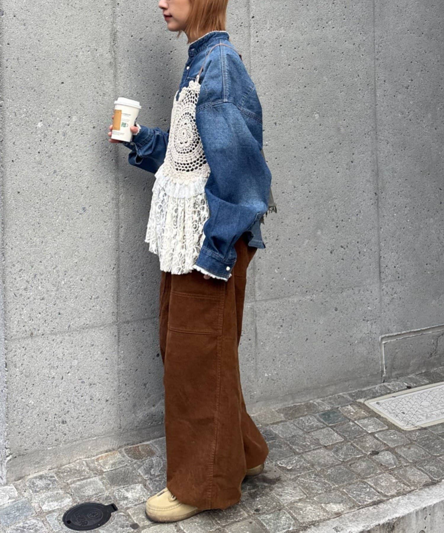 CIAOPANIC TYPY(チャオパニックティピー) 【etsinta】ミリタリーレースキャミ