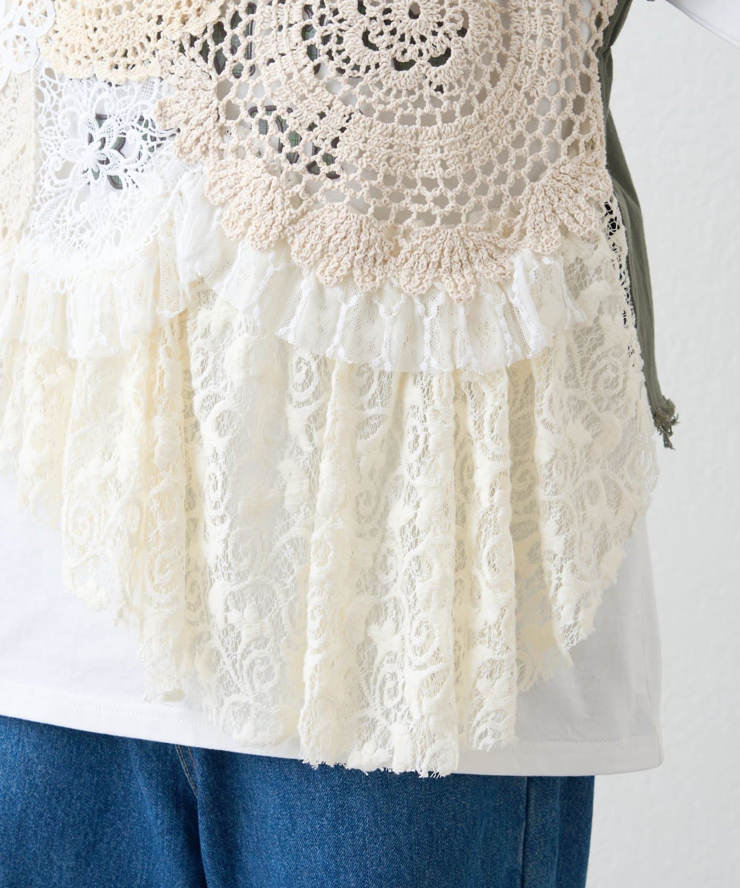 CIAOPANIC TYPY(チャオパニックティピー) 【etsinta】ミリタリーレースキャミ