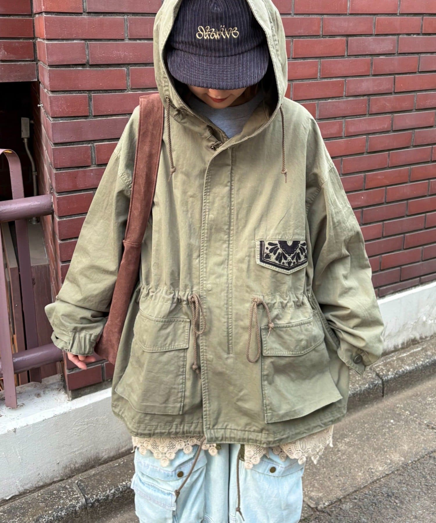 CIAOPANIC TYPY(チャオパニックティピー) 【etsinta】レースベスト付モッズコート