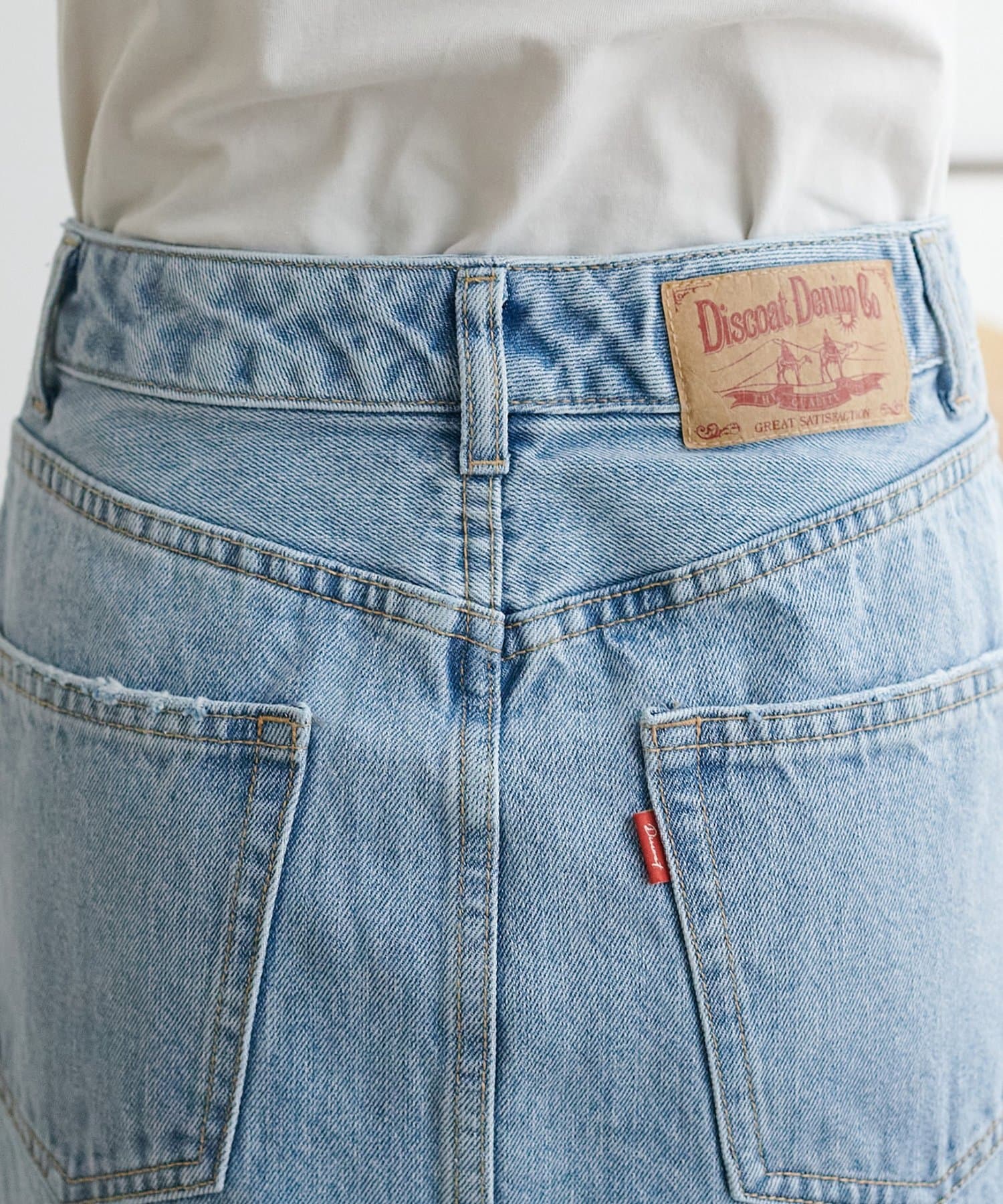 DISCOAT(ディスコート) 【SS先行予約】USコットンデニムミニスカート