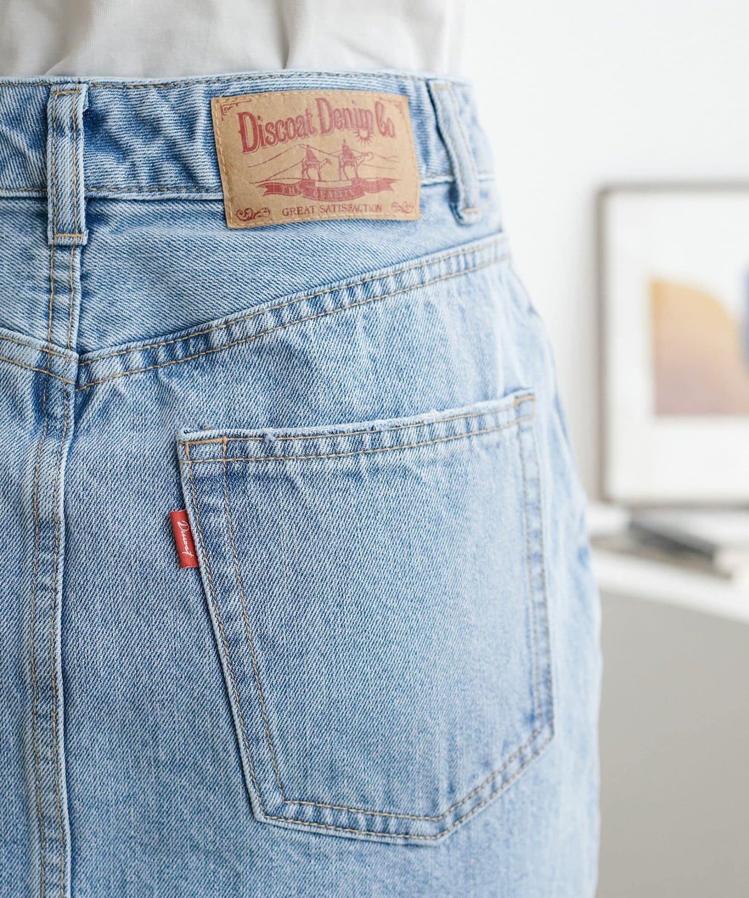 DISCOAT(ディスコート) 【SS先行予約】USコットンデニムミニスカート