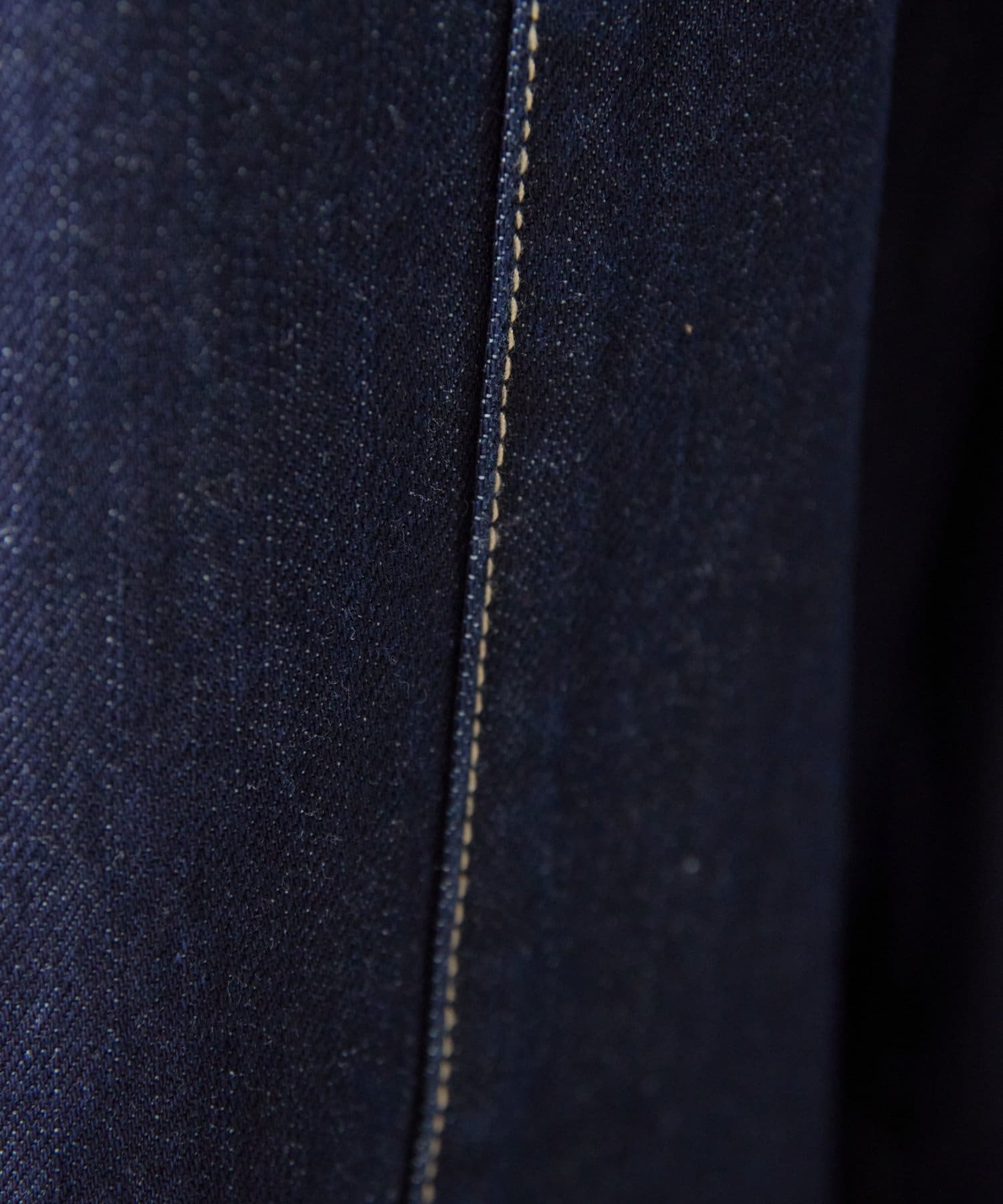 DISCOAT(ディスコート) 【SS先行予約】ハイウエストステッチ使いデニムワイドパンツ