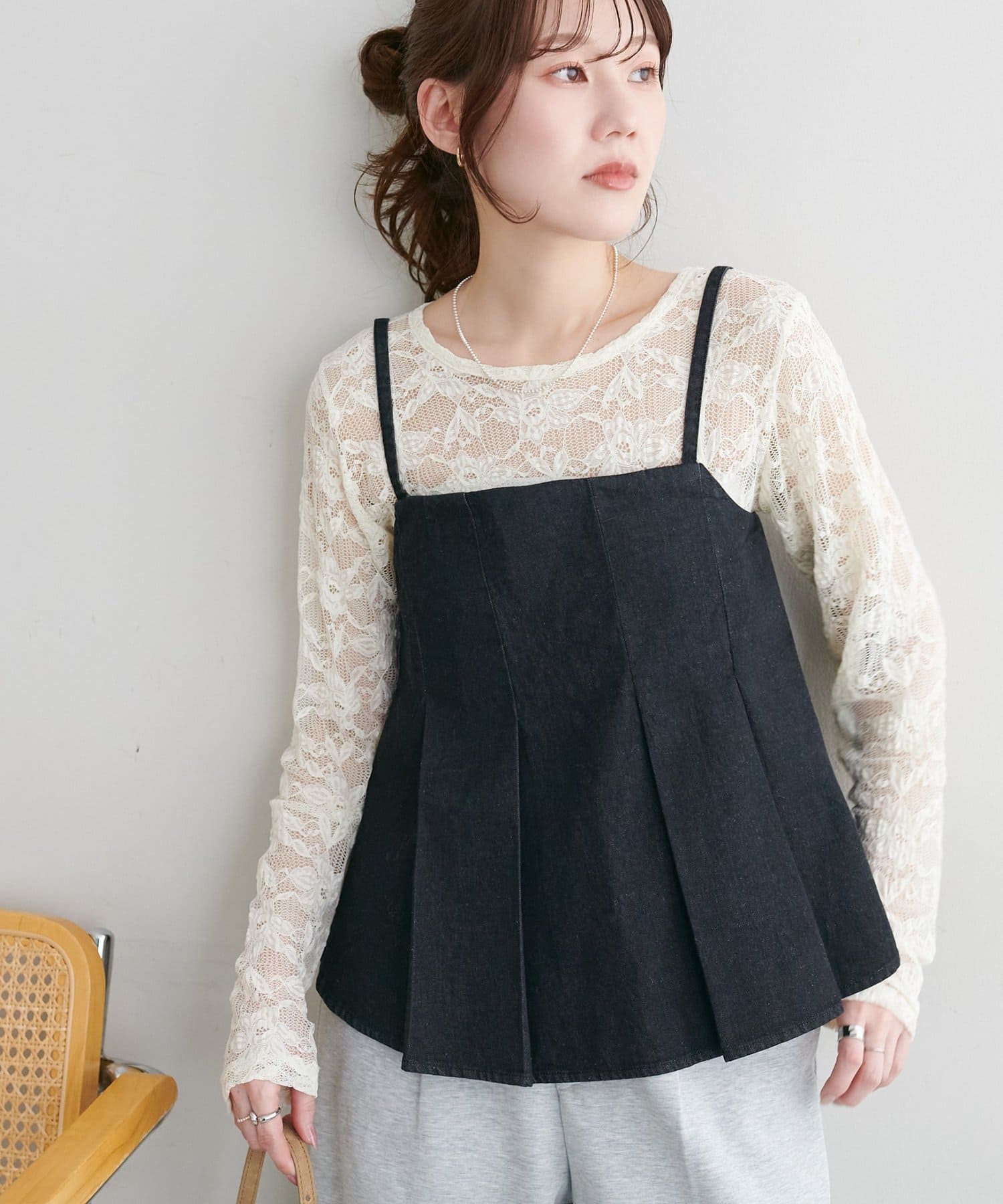 DISCOAT(ディスコート) 【SS先行予約】デニムキャミ