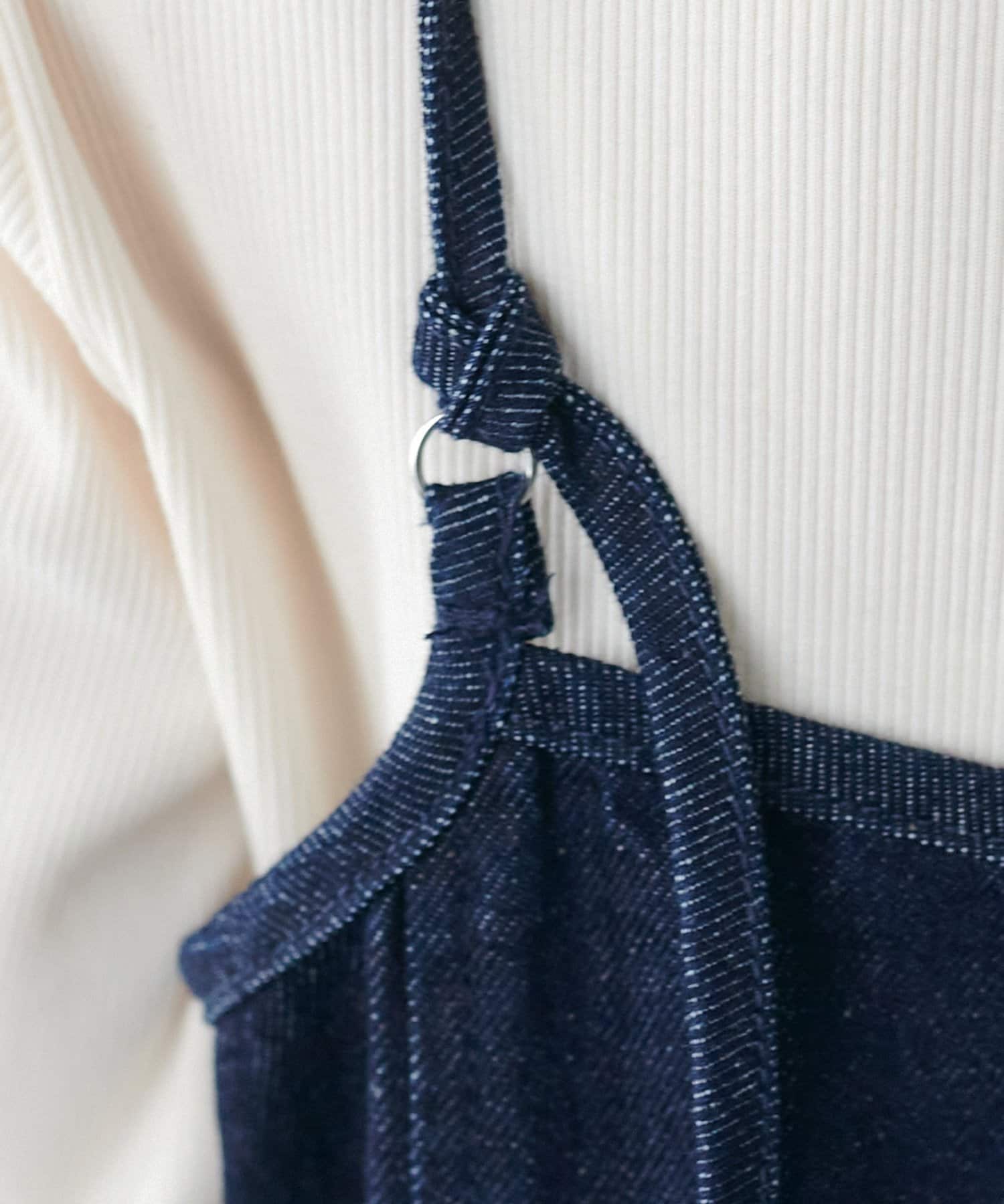 DISCOAT(ディスコート) 【SS先行予約】デニムフレアキャミワンピース