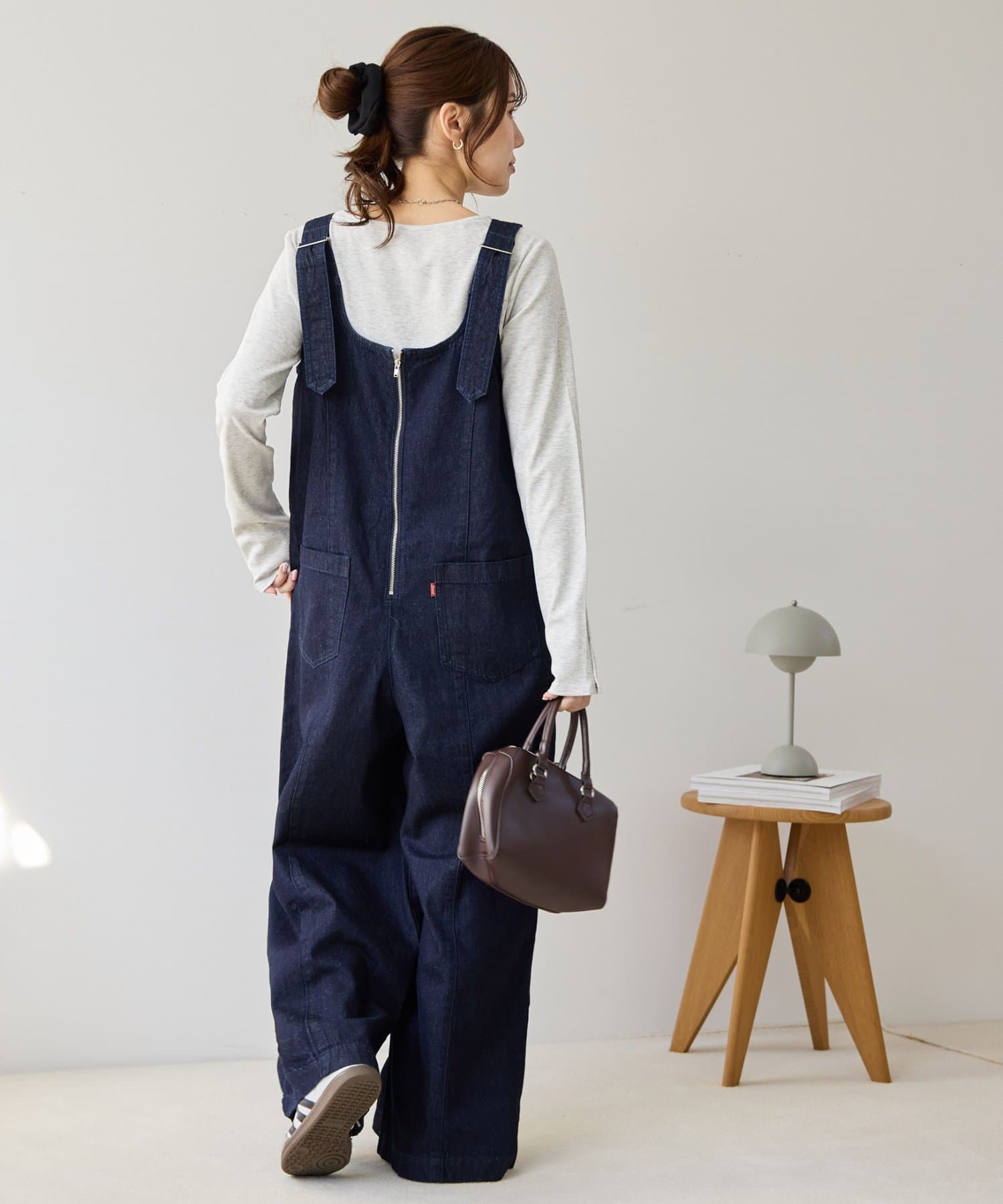 DISCOAT(ディスコート) 【SS先行予約】デニムジップ使いサロペット