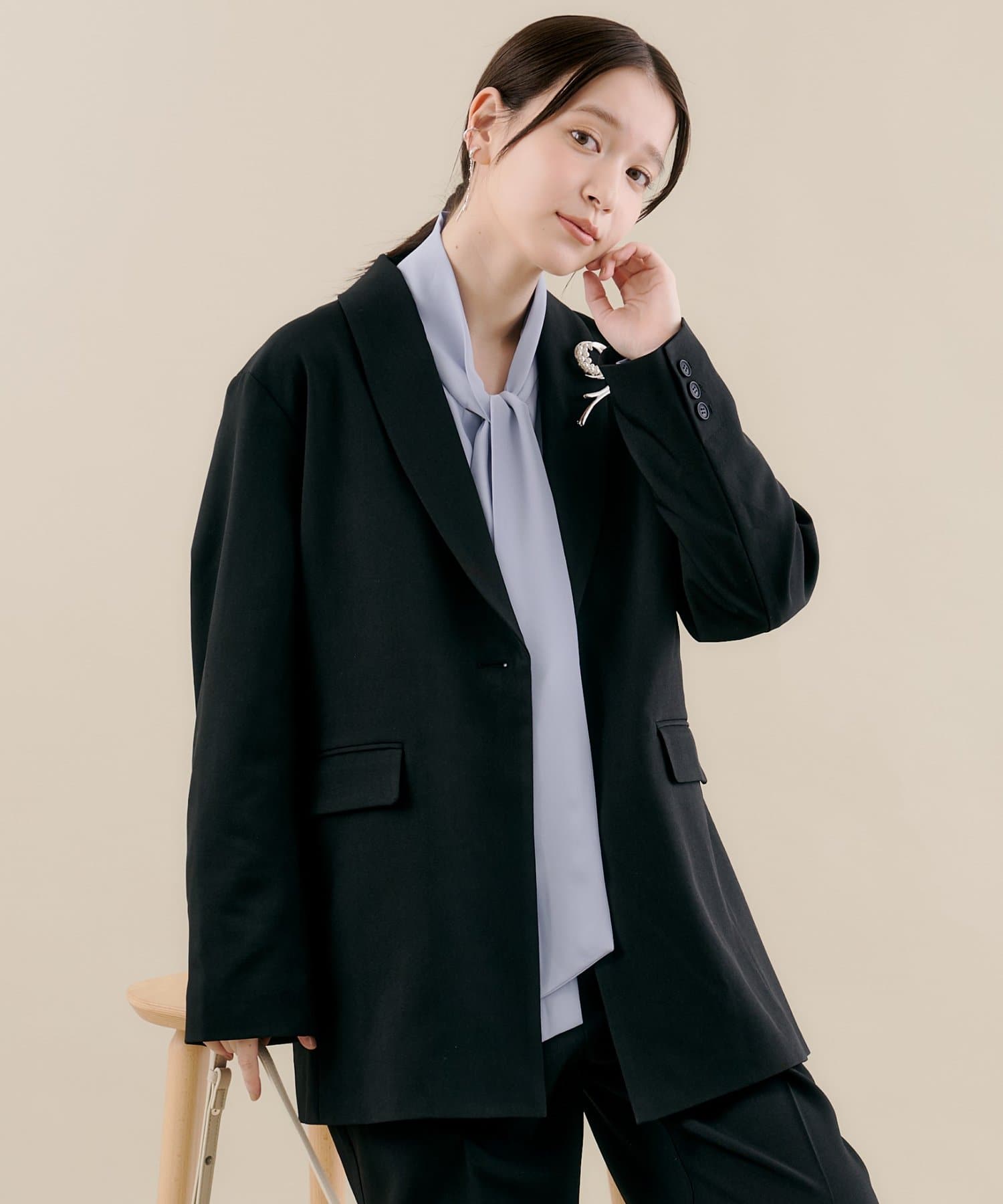 DISCOAT(ディスコート) 1/15(木)12:00~販売スタート【@yuyukekelife監修/セレモニー】テーラードジャケット/セットアップ対応